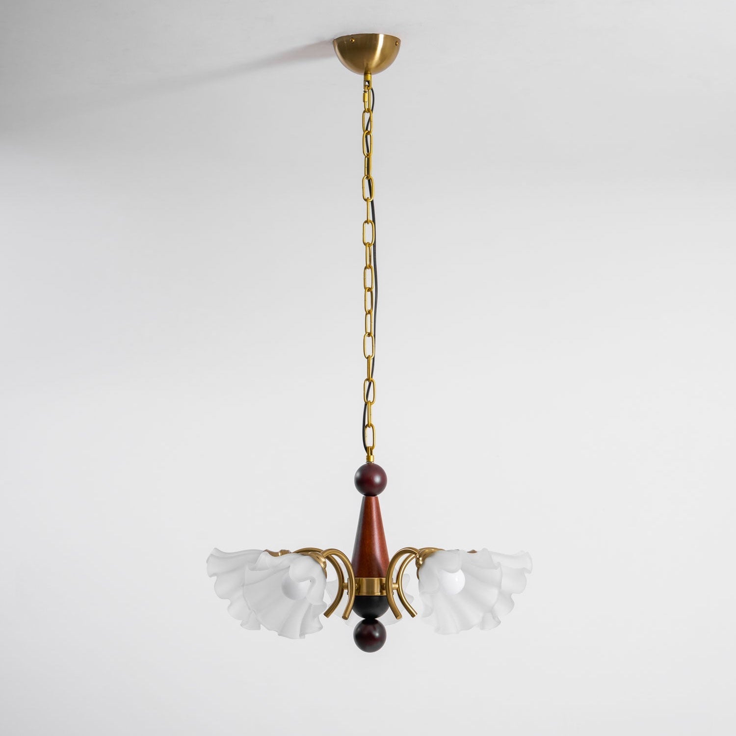 Ilvinan Traditional Elegance Wood Glass Chandelier - Letslighting