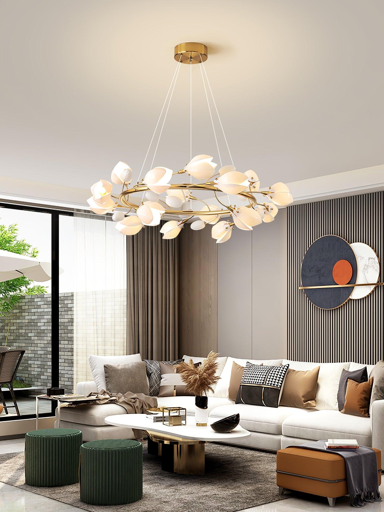 Porcelain Premium Elegance Ceramic Chandelier - Letslighting