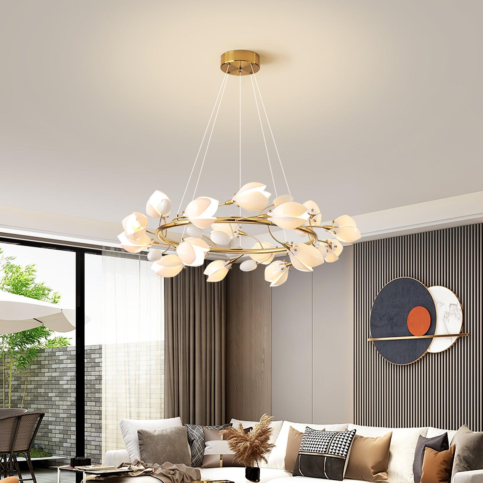 Porcelain Premium Elegance Ceramic Chandelier - Letslighting