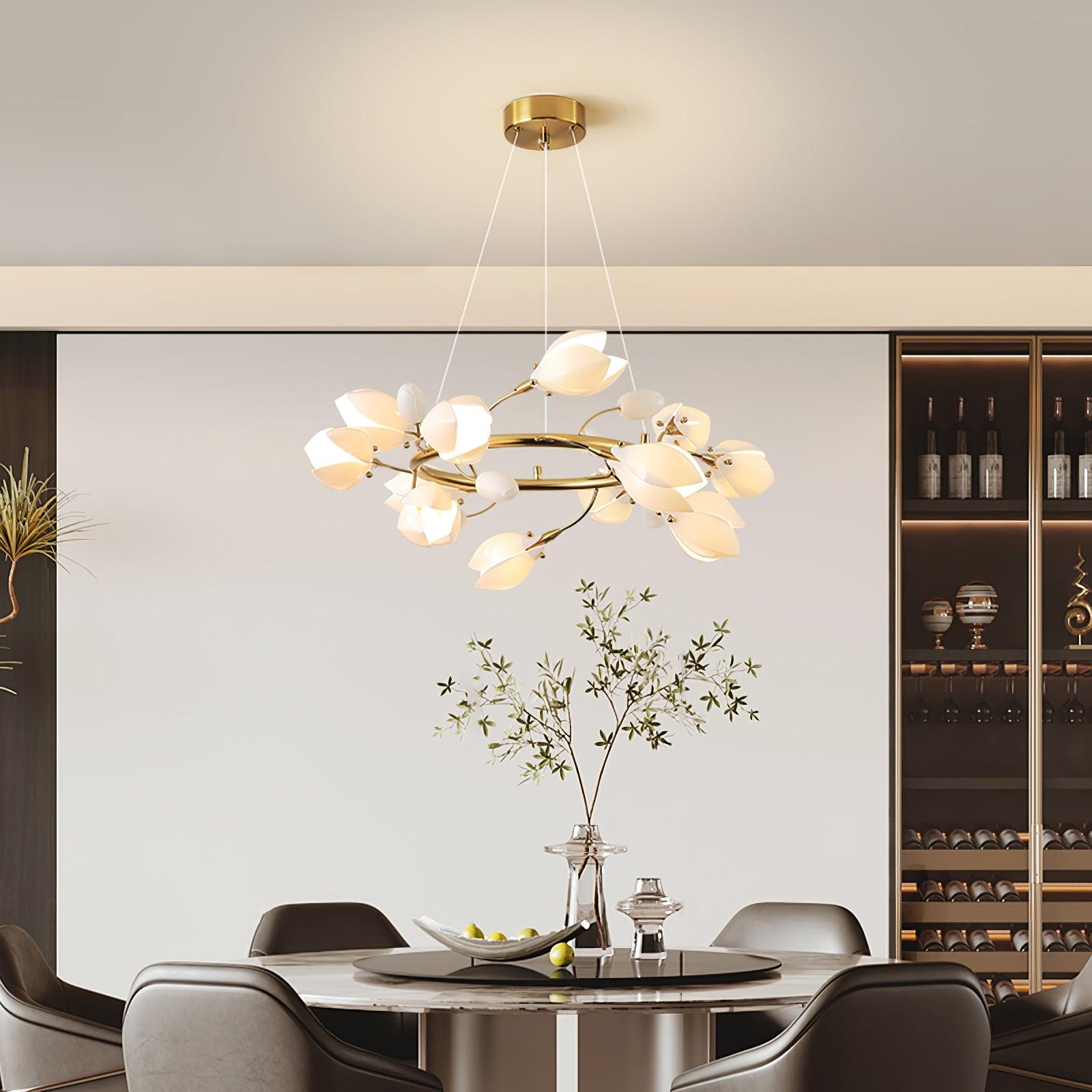 Porcelain Premium Elegance Ceramic Chandelier - Letslighting
