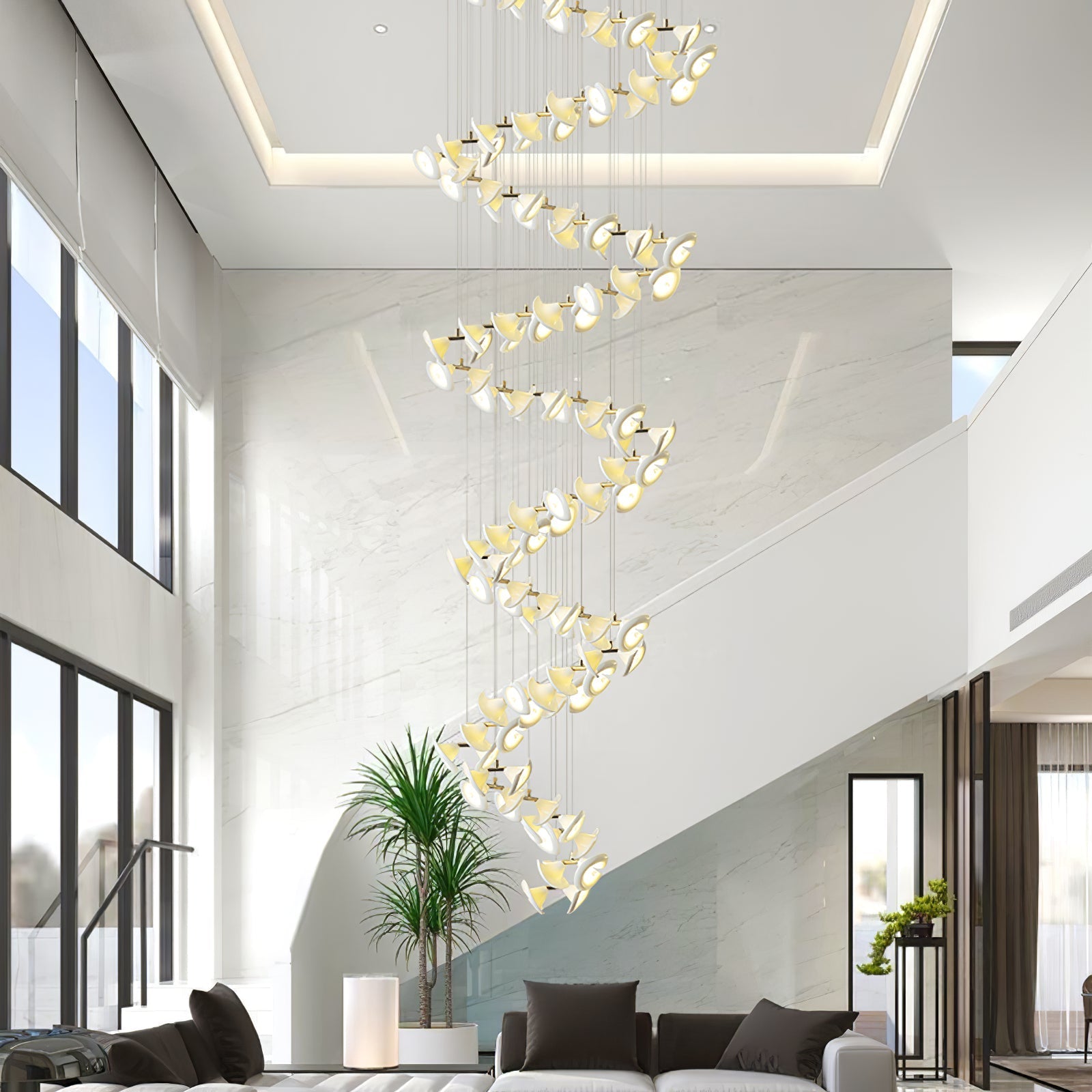 Ernoreth Art Deco Ceramic Chandelier - Letslighting