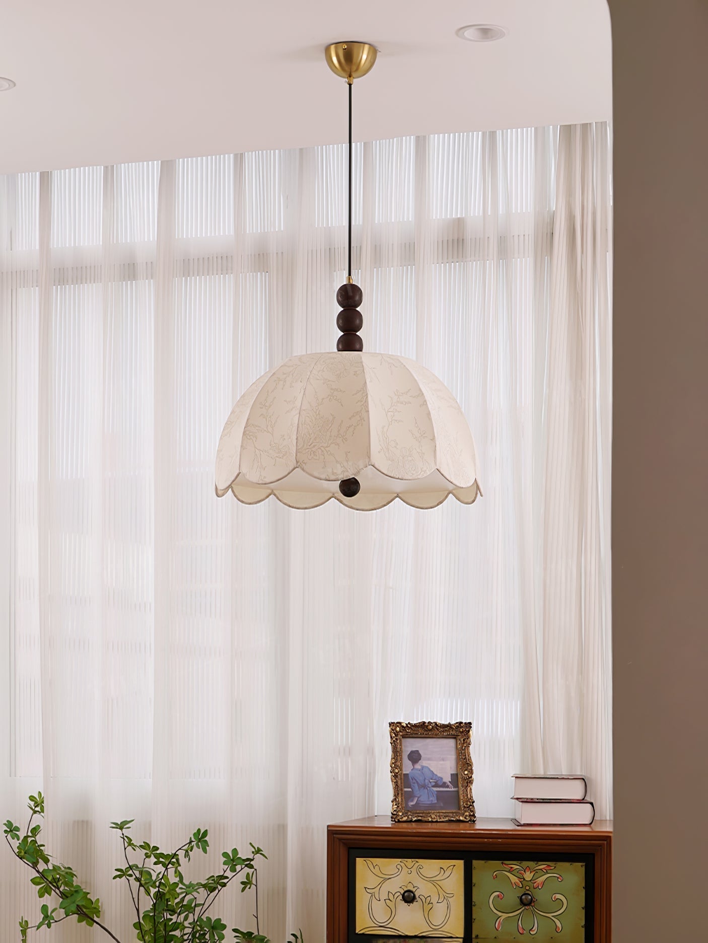 Orla Fabric Swag Pendant Light - Letslighting