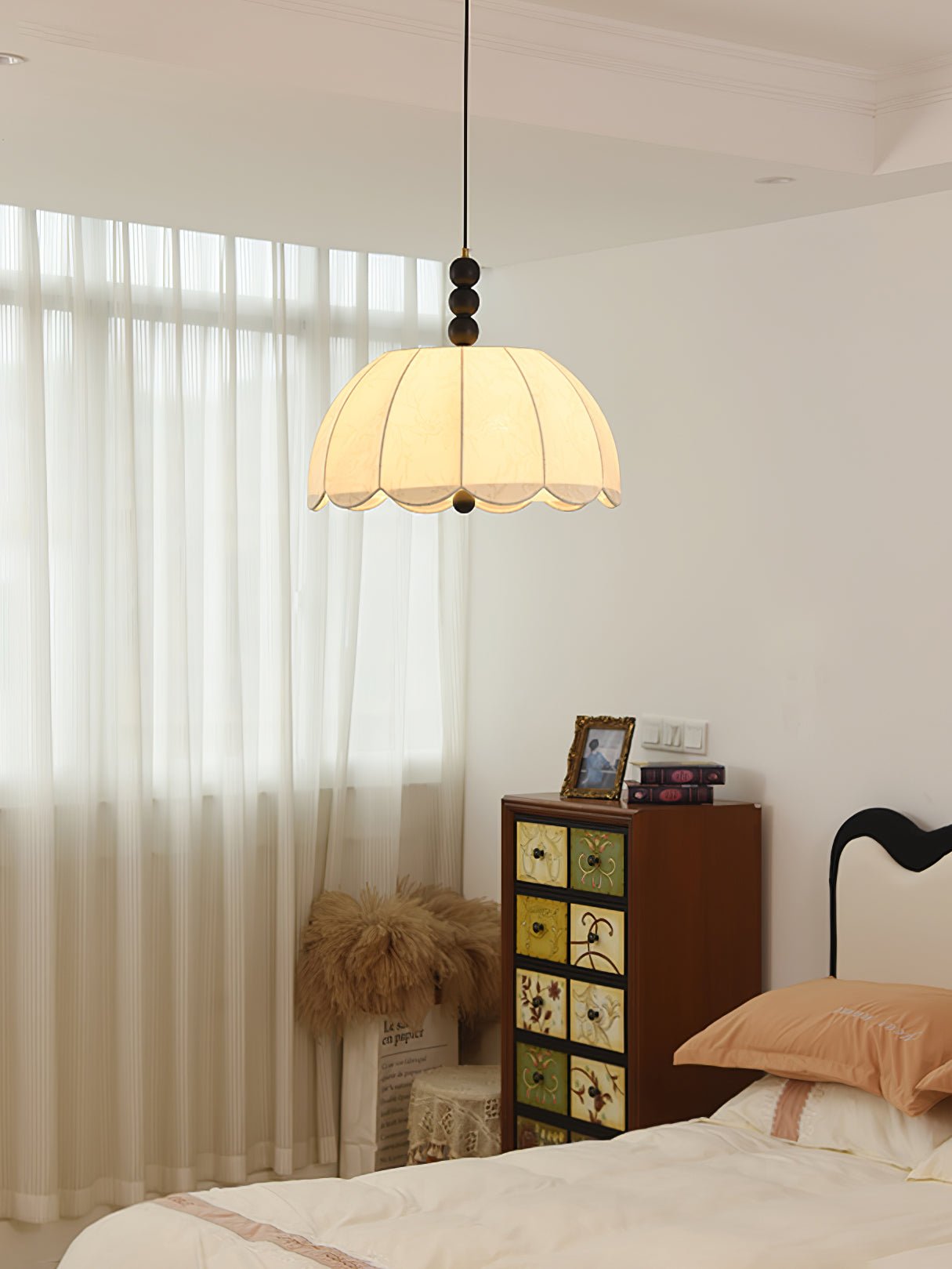 Orla Fabric Swag Pendant Light - Letslighting
