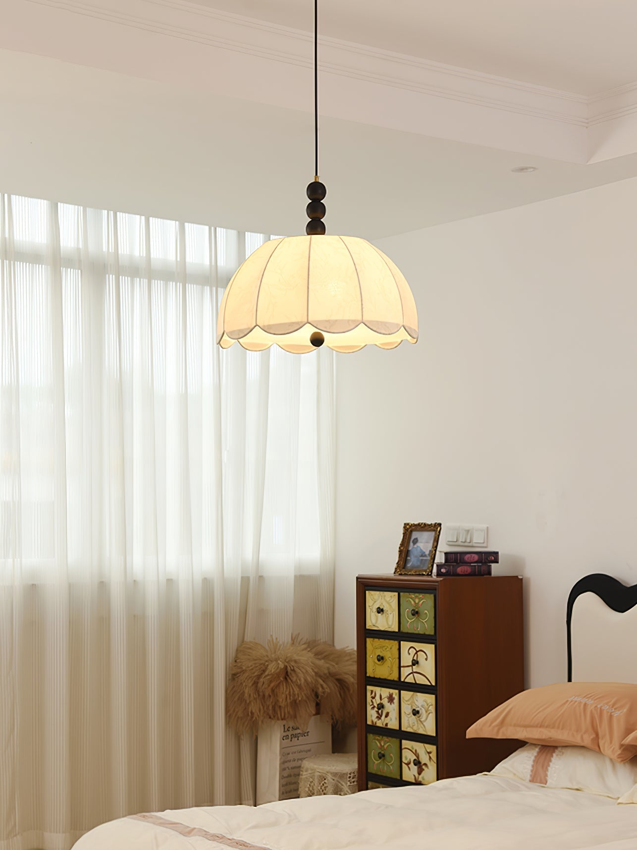 Orla Fabric Swag Pendant Light - Letslighting