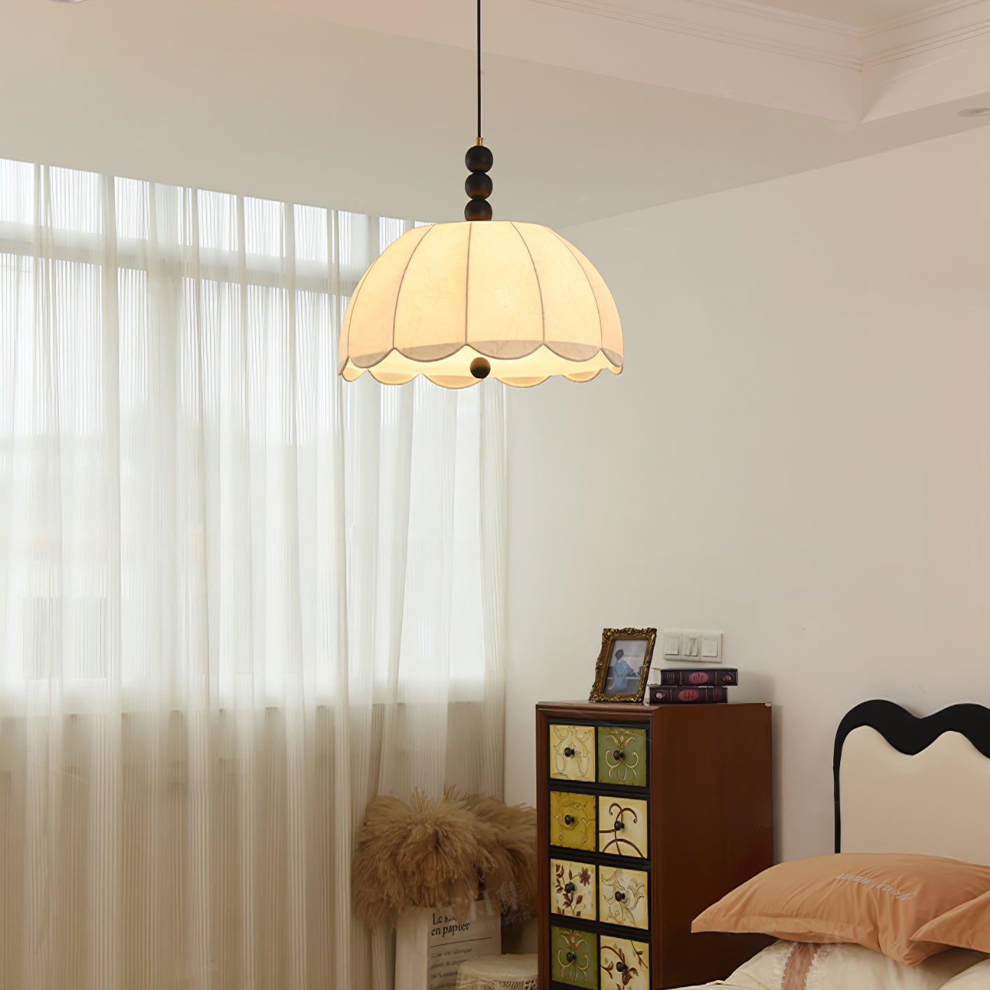 Orla Fabric Swag Pendant Light - Letslighting