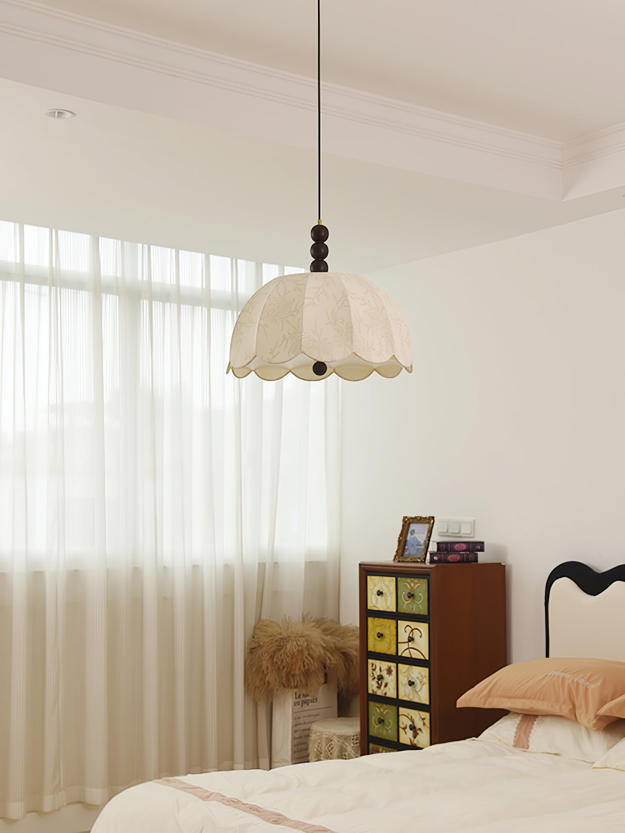Orla Fabric Swag Pendant Light - Letslighting