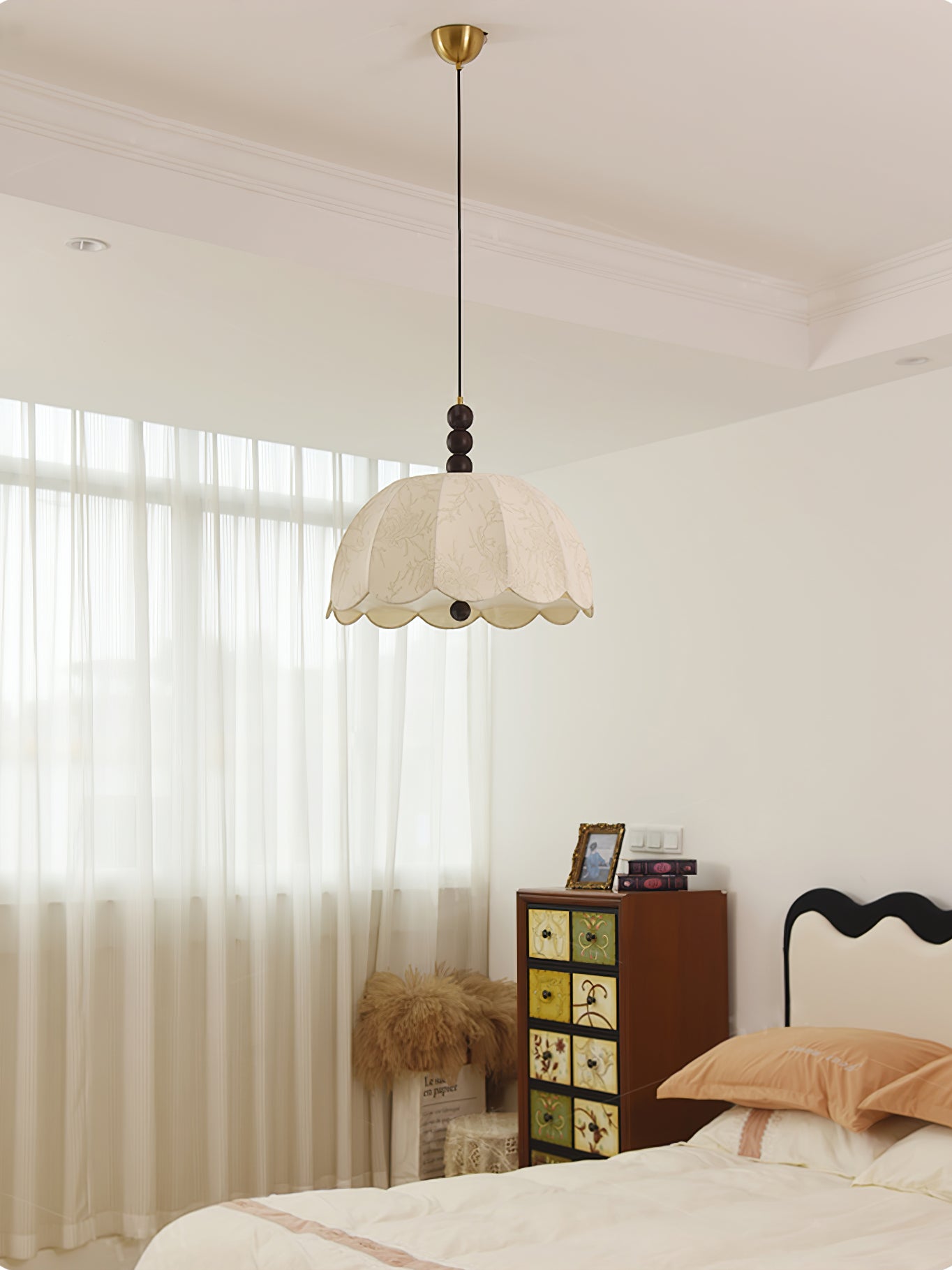 Orla Fabric Swag Pendant Light - Letslighting