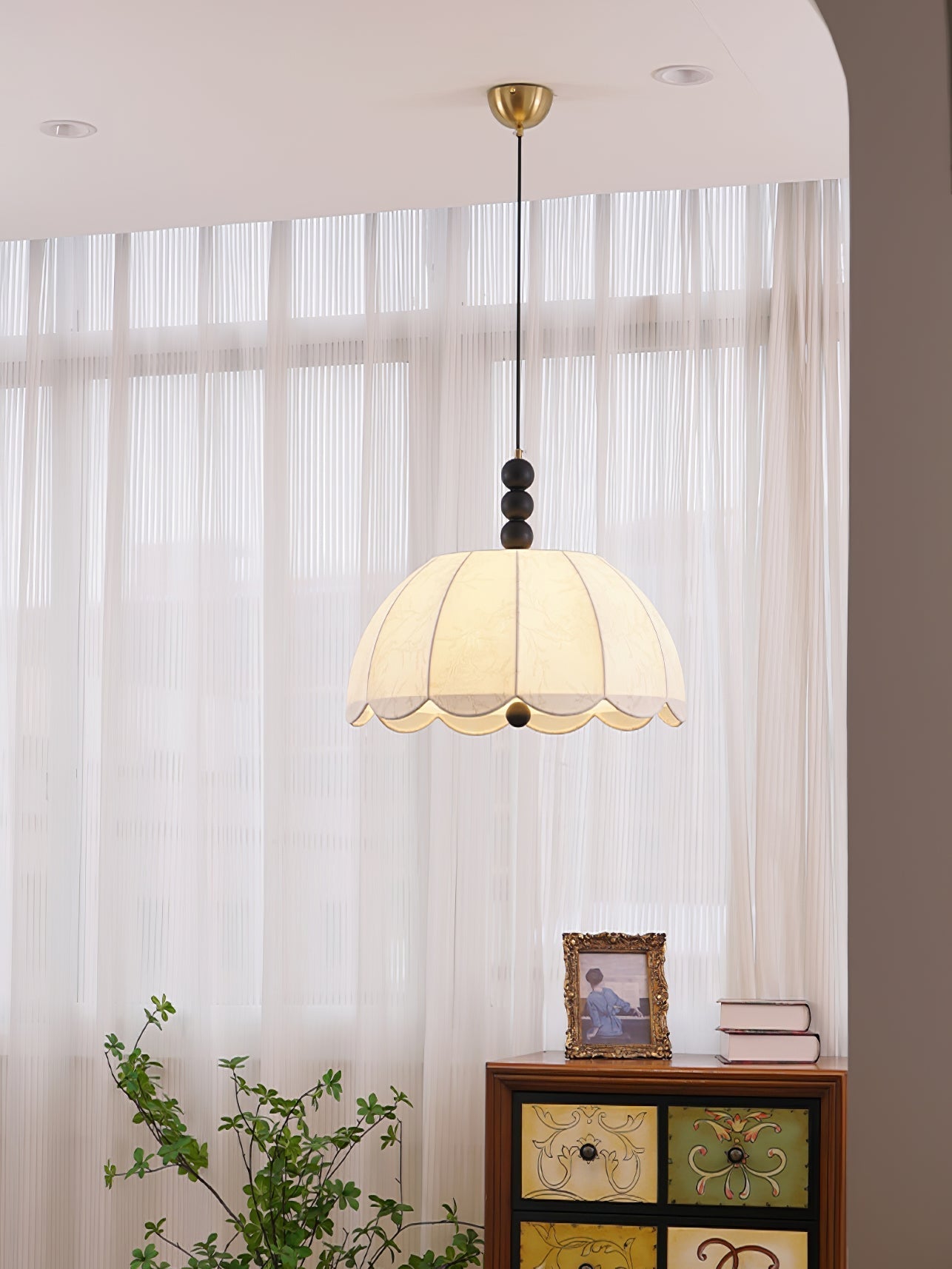 Orla Fabric Swag Pendant Light - Letslighting