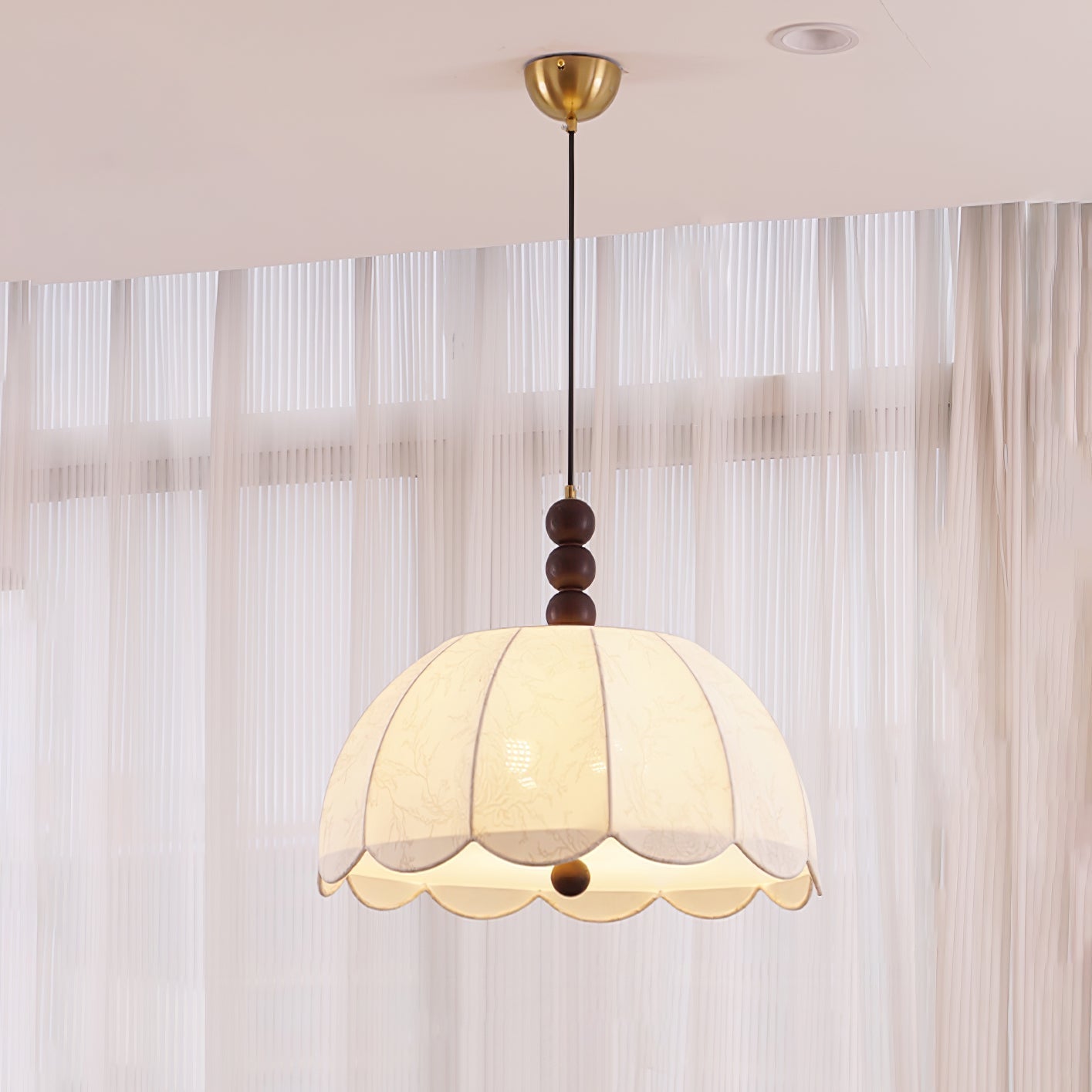 Orla Fabric Swag Pendant Light - Letslighting