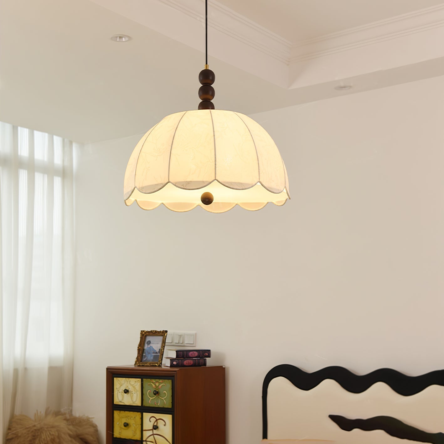Orla Fabric Swag Pendant Light - Letslighting