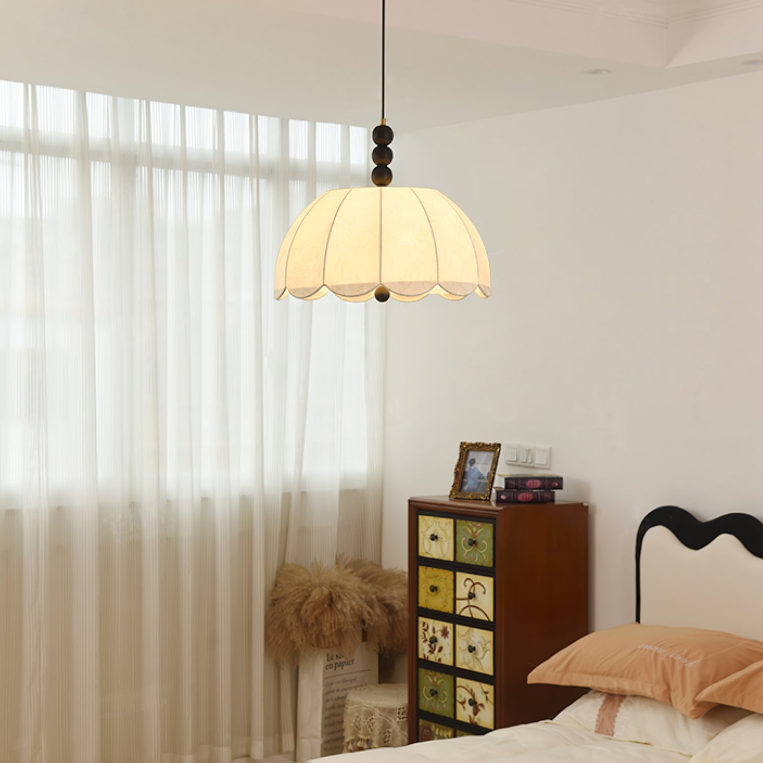 Orla Fabric Swag Pendant Light - Letslighting