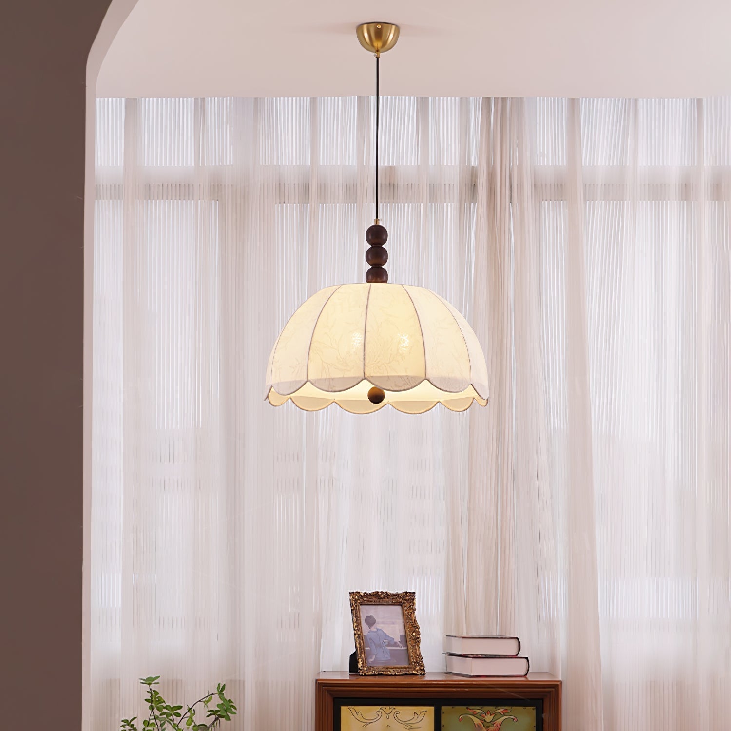 Orla Fabric Swag Pendant Light - Letslighting