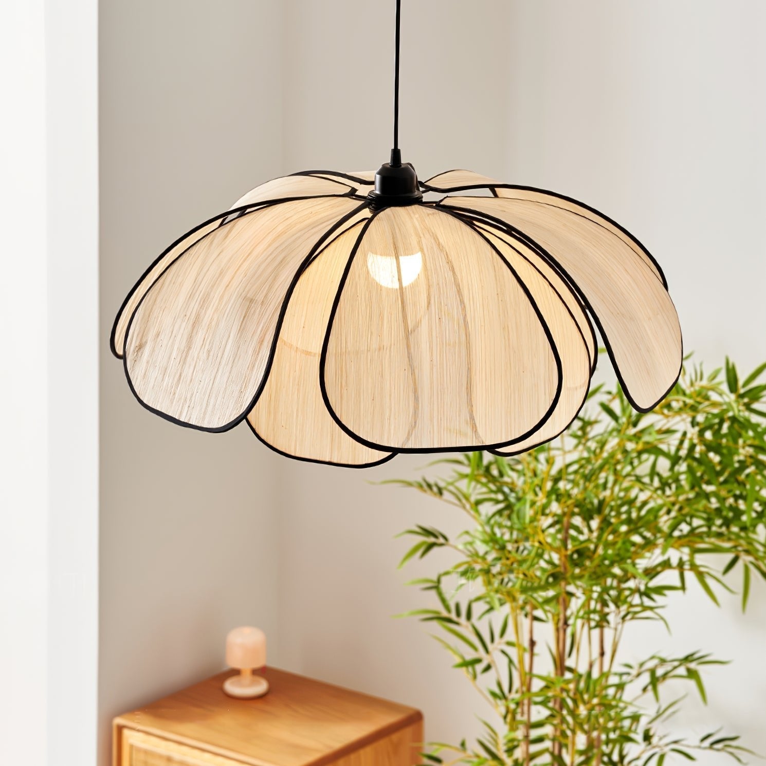 Elthaus Blossom Leaf Fiber Pendant Lamp - Letslighting