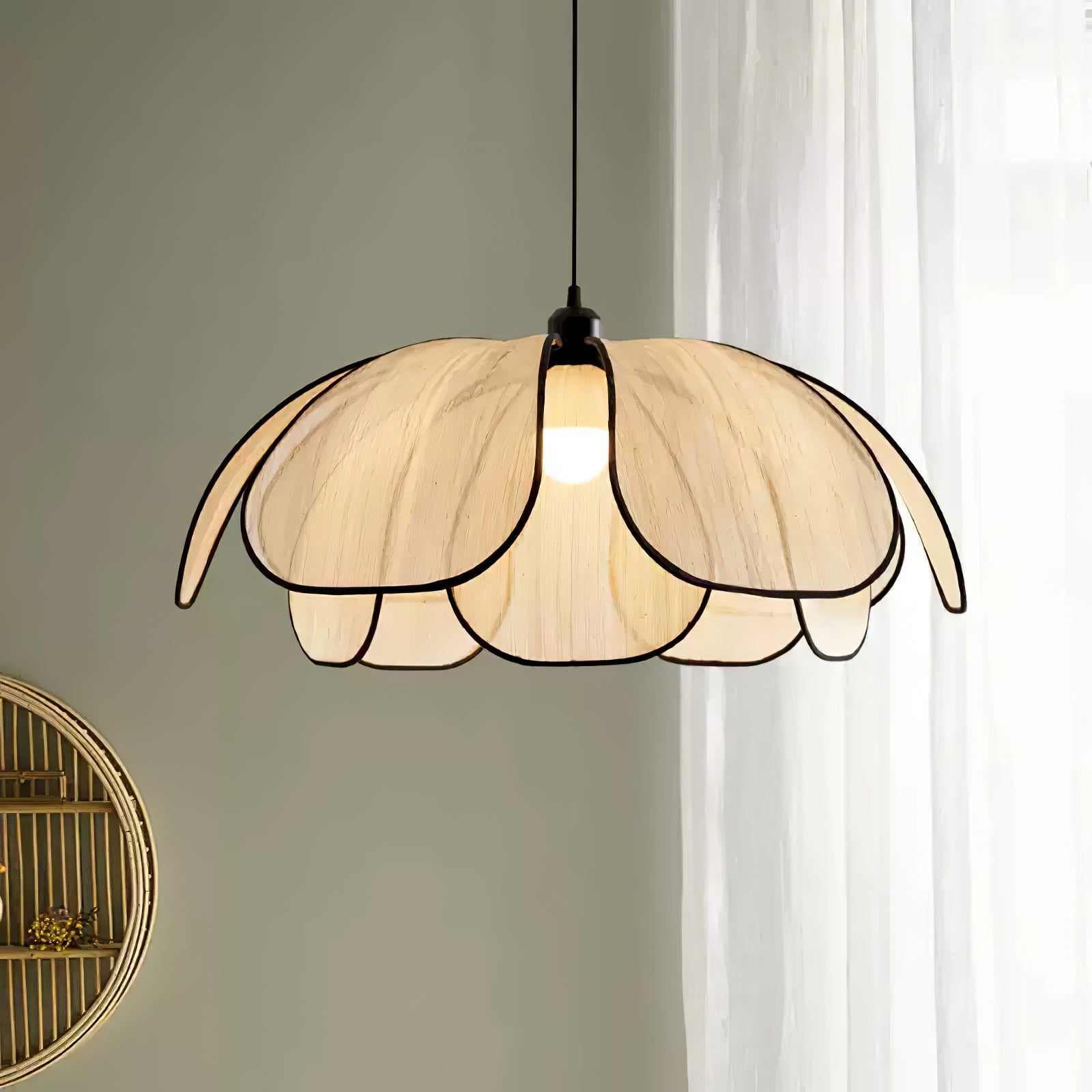 Elthaus Blossom Leaf Fiber Pendant Lamp - Letslighting