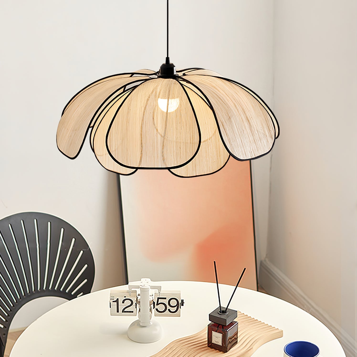 Elthaus Blossom Leaf Fiber Pendant Lamp - Letslighting
