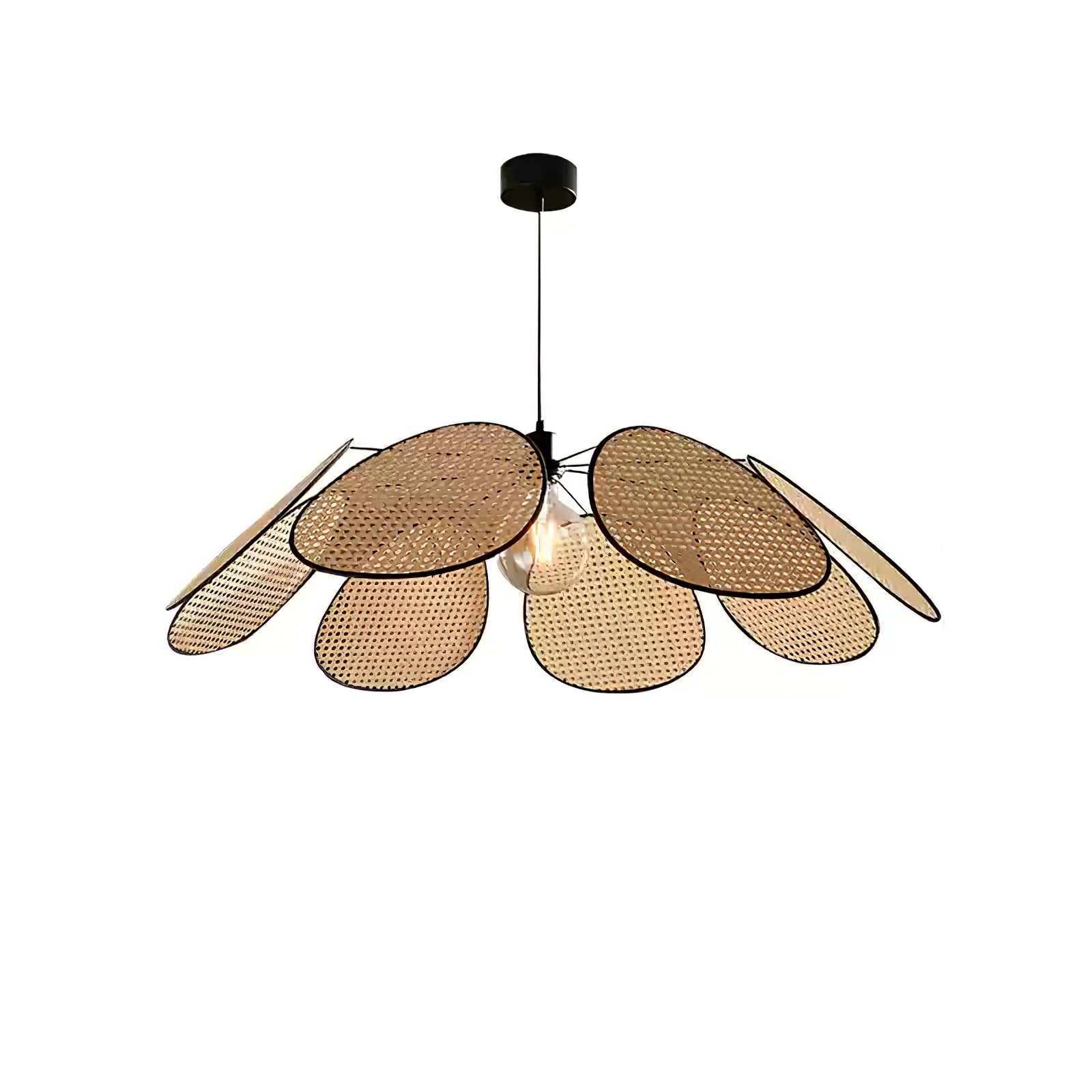 Orvara Blossom Petal Rattan Pendant Lamp - Letslighting