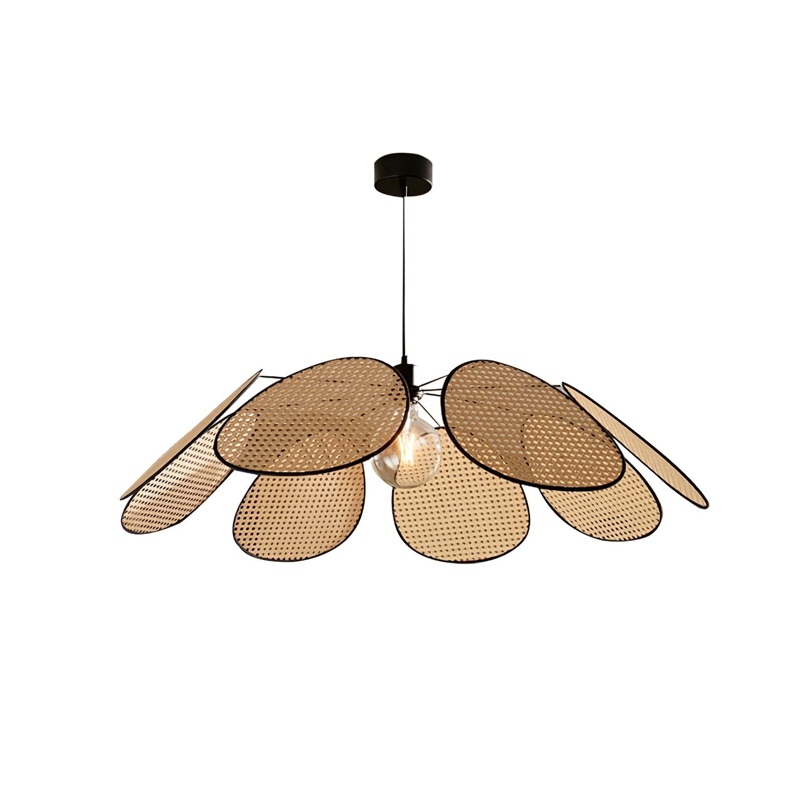 Orvara Blossom Petal Rattan Pendant Lamp - Letslighting