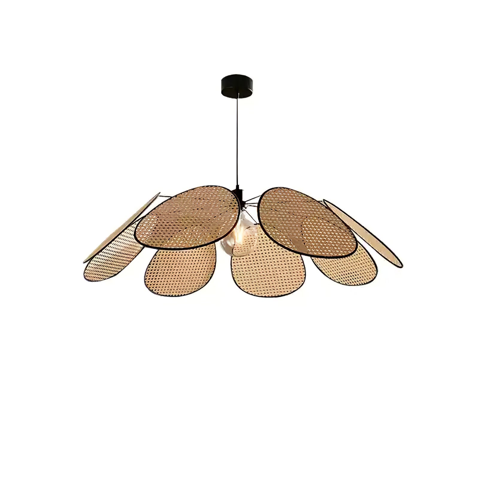 Orvara Blossom Petal Rattan Pendant Lamp - Letslighting
