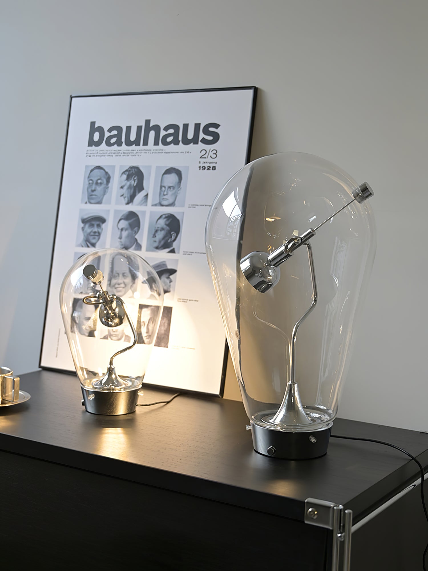 Veroce Glass Industrial Table Lamp - Letslighting