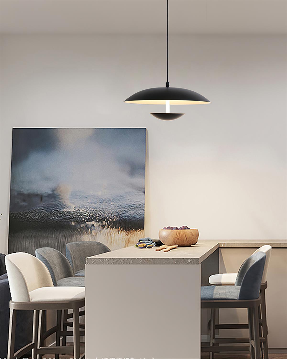 Pylos Minimalist Black Pendant Light - Letslighting