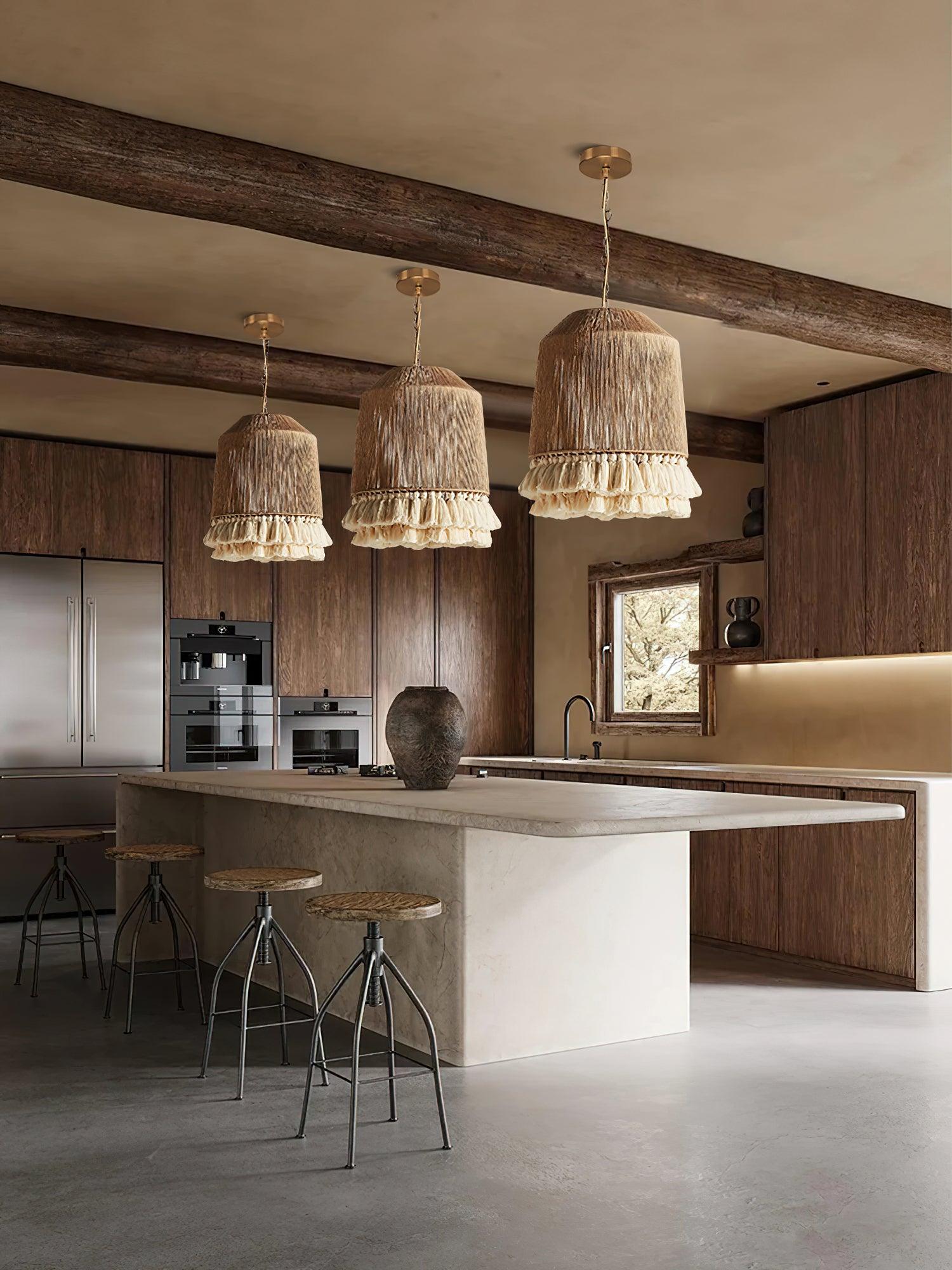 Lustra Pendant Lamp Cotton Tassels for Living Room - Letslighting