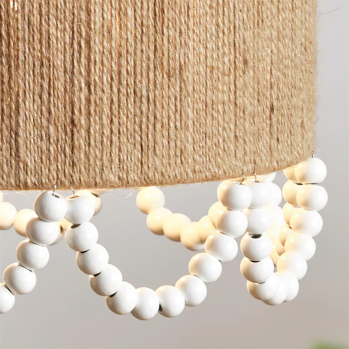 Boho Dona Pendant Lamp Natural Fringe Organic - Letslighting