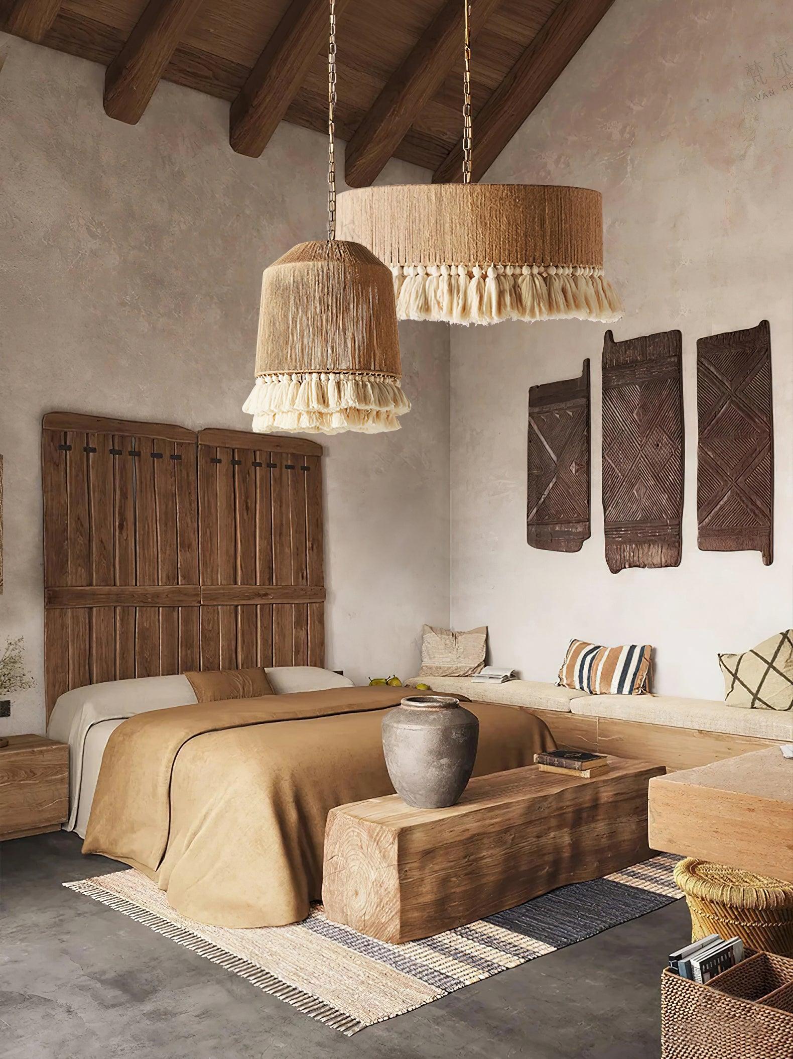 Lustra Pendant Lamp Cotton Tassels for Living Room - Letslighting