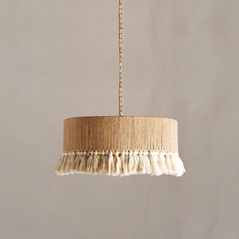 Lustra Pendant Lamp Cotton Tassels for Living Room - Letslighting