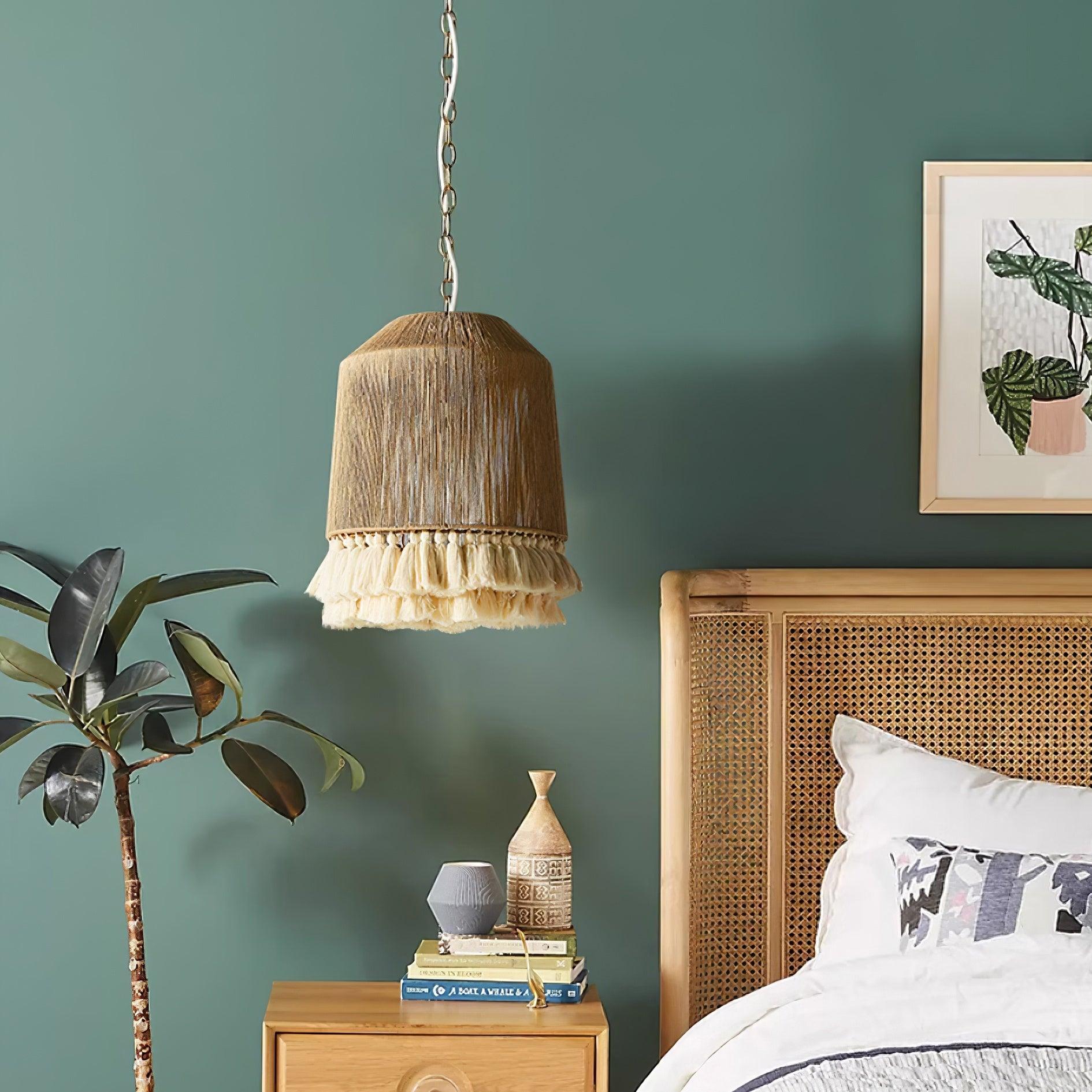 Lustra Pendant Lamp Cotton Tassels for Living Room - Letslighting