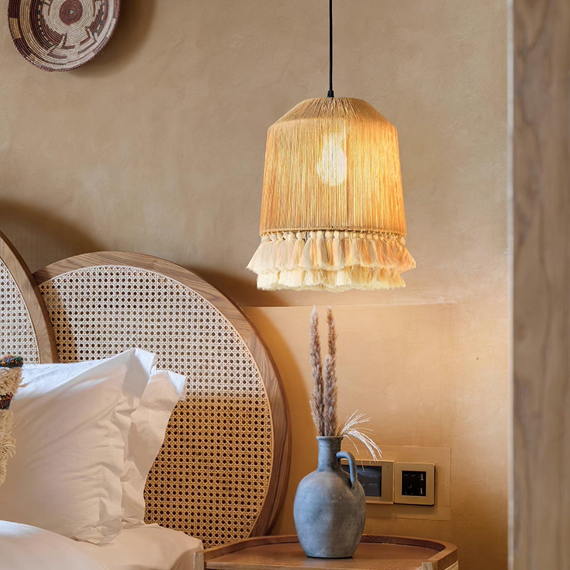 Lustra Pendant Lamp Cotton Tassels for Living Room - Letslighting