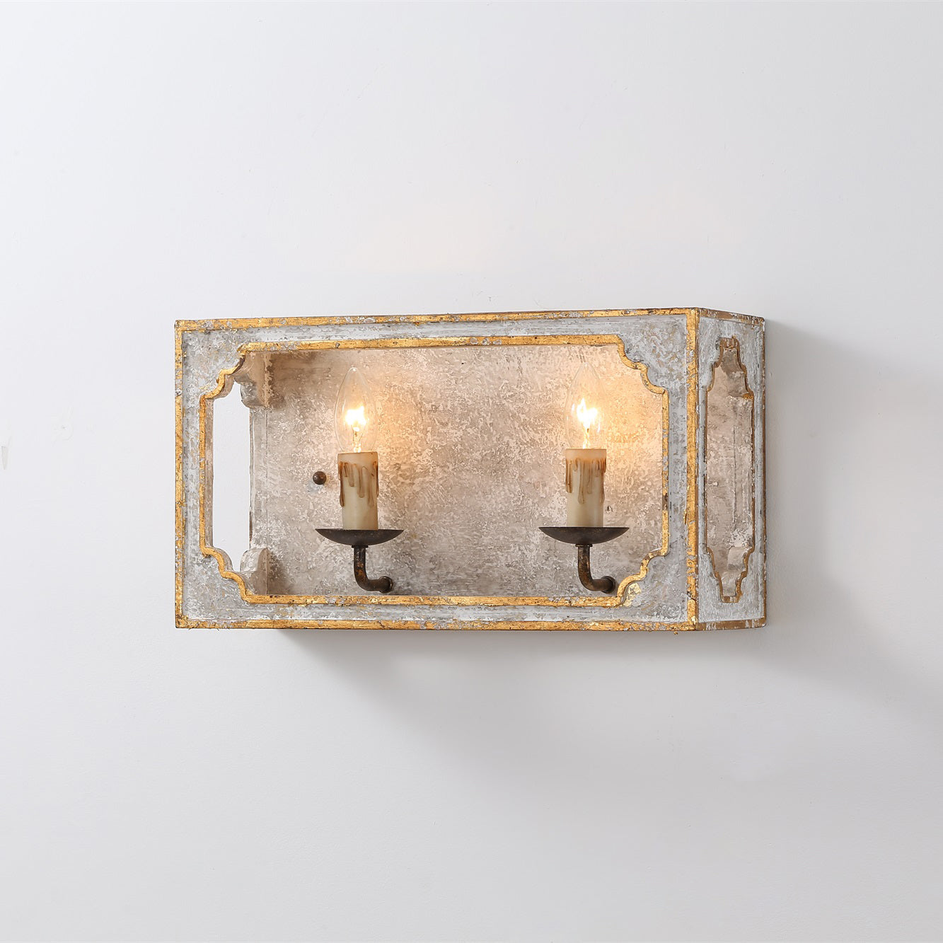 Vatnuvyd Rustic Cube Wooden Sconce - Letslighting