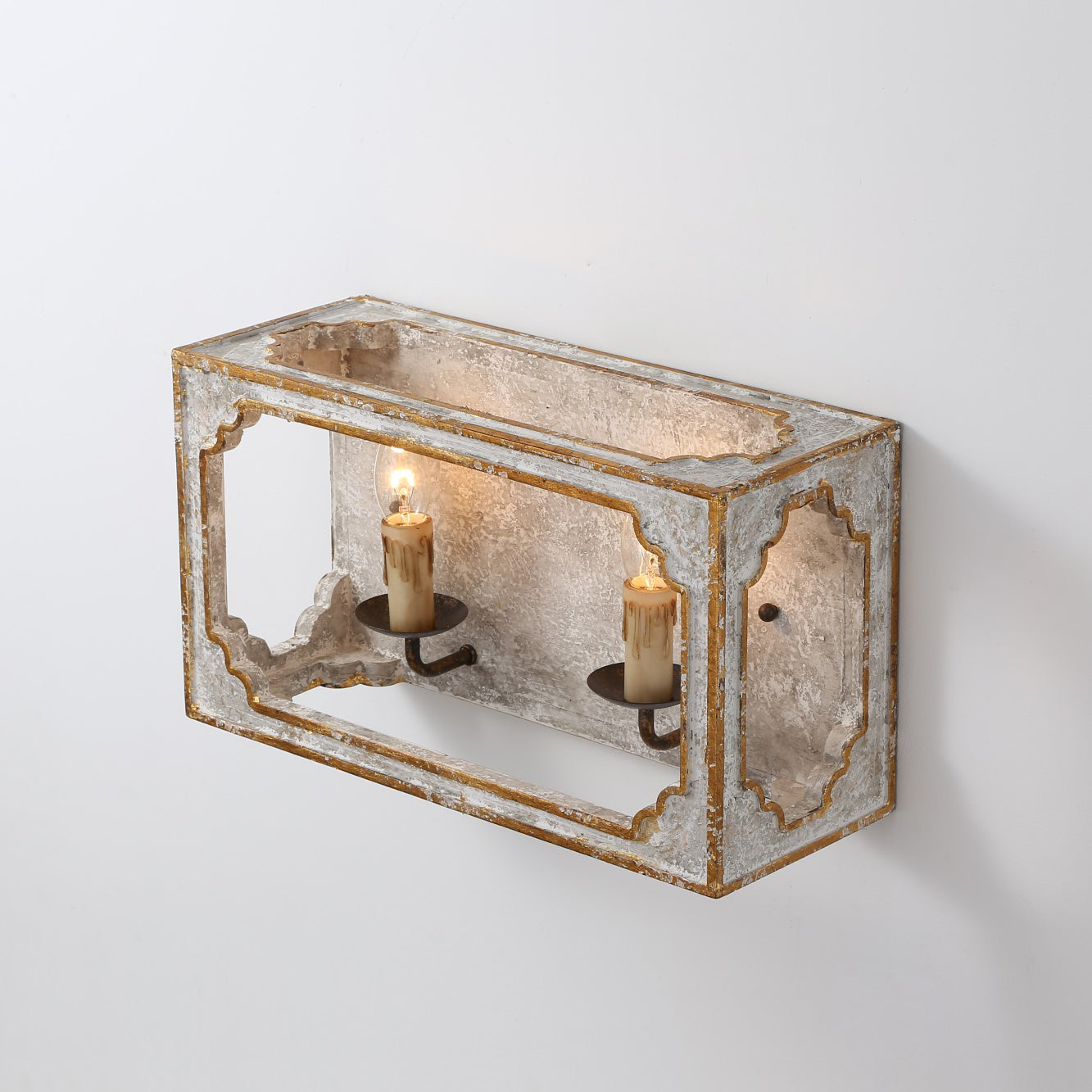 Vatnuvyd Rustic Cube Wooden Sconce - Letslighting