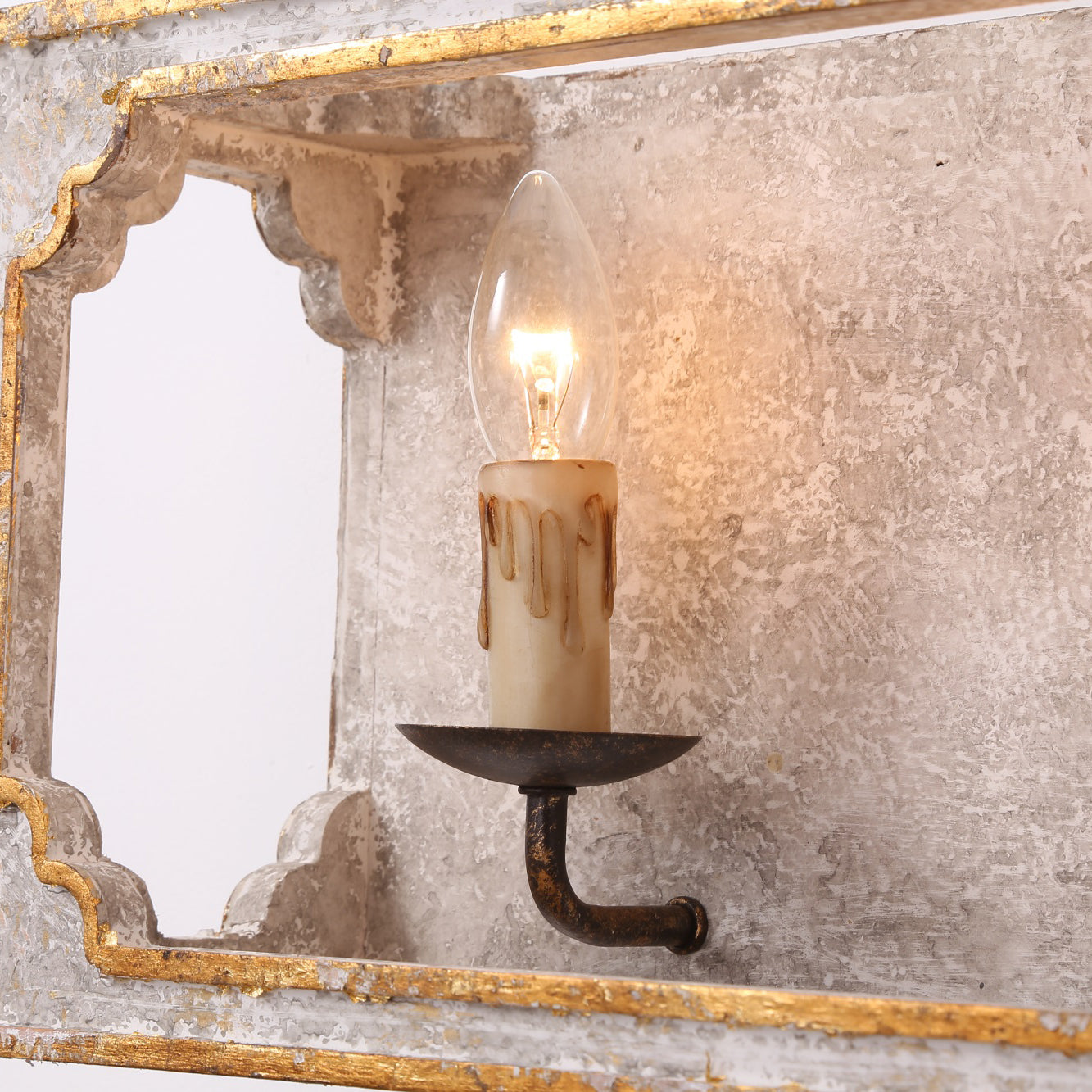 Vatnuvyd Rustic Cube Wooden Sconce - Letslighting