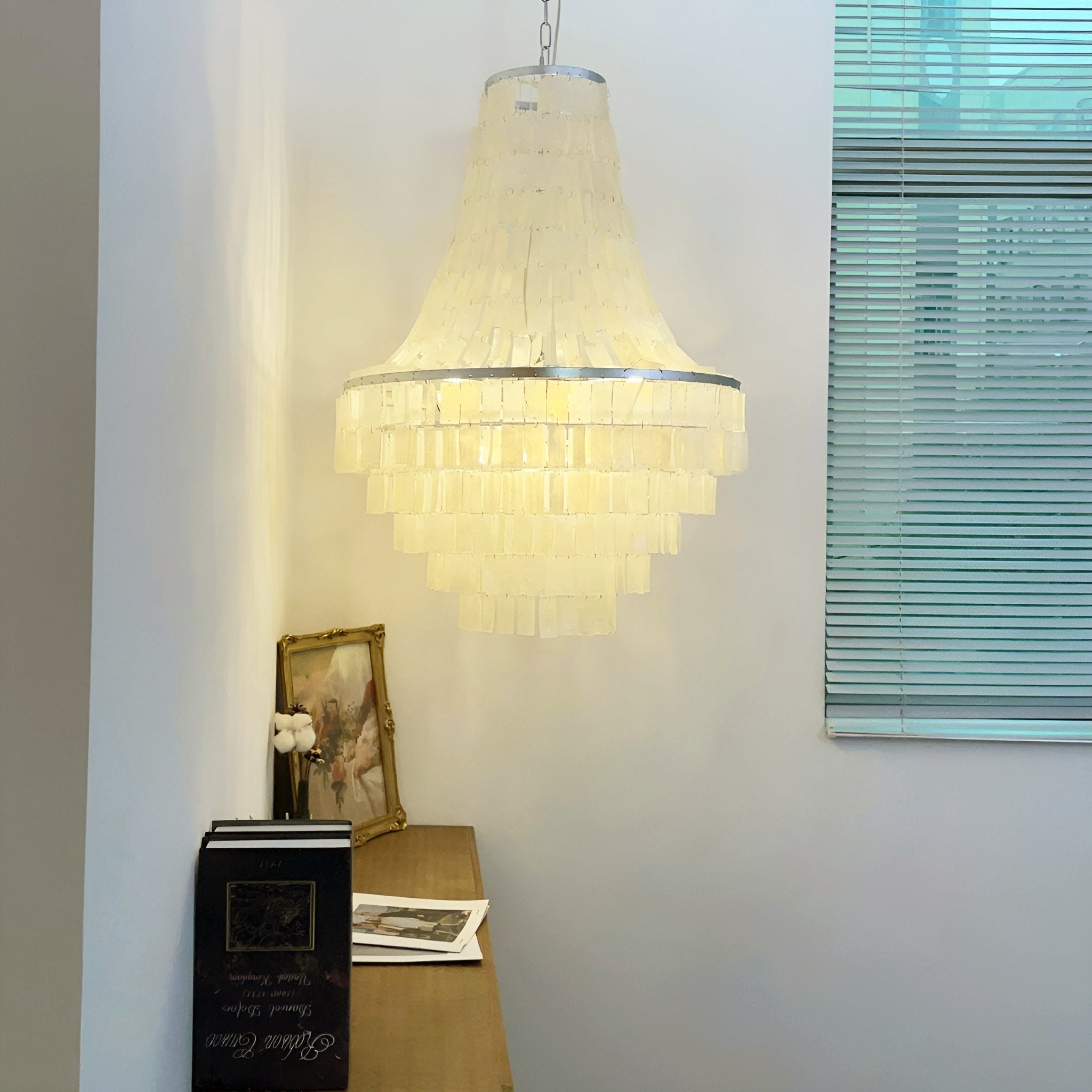 Aurora Chandelier Boho Shell Tiered - Letslighting