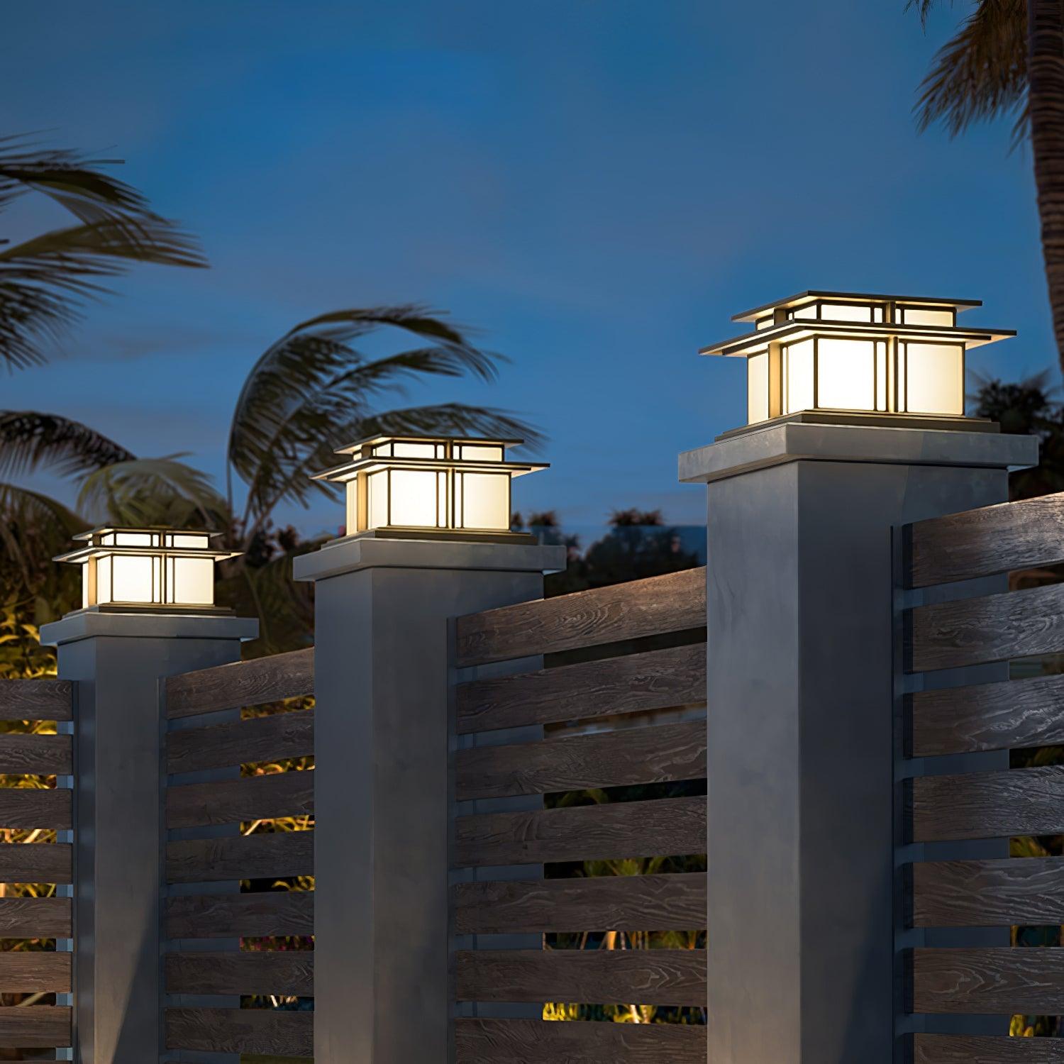 Ray Pillar Solar /HardWire Outdoor Light - Letslighting