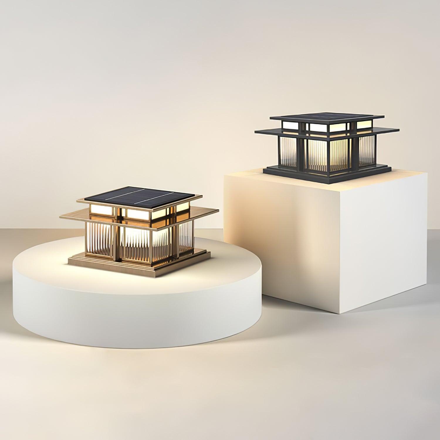 Ray Pillar Solar /HardWire Outdoor Light