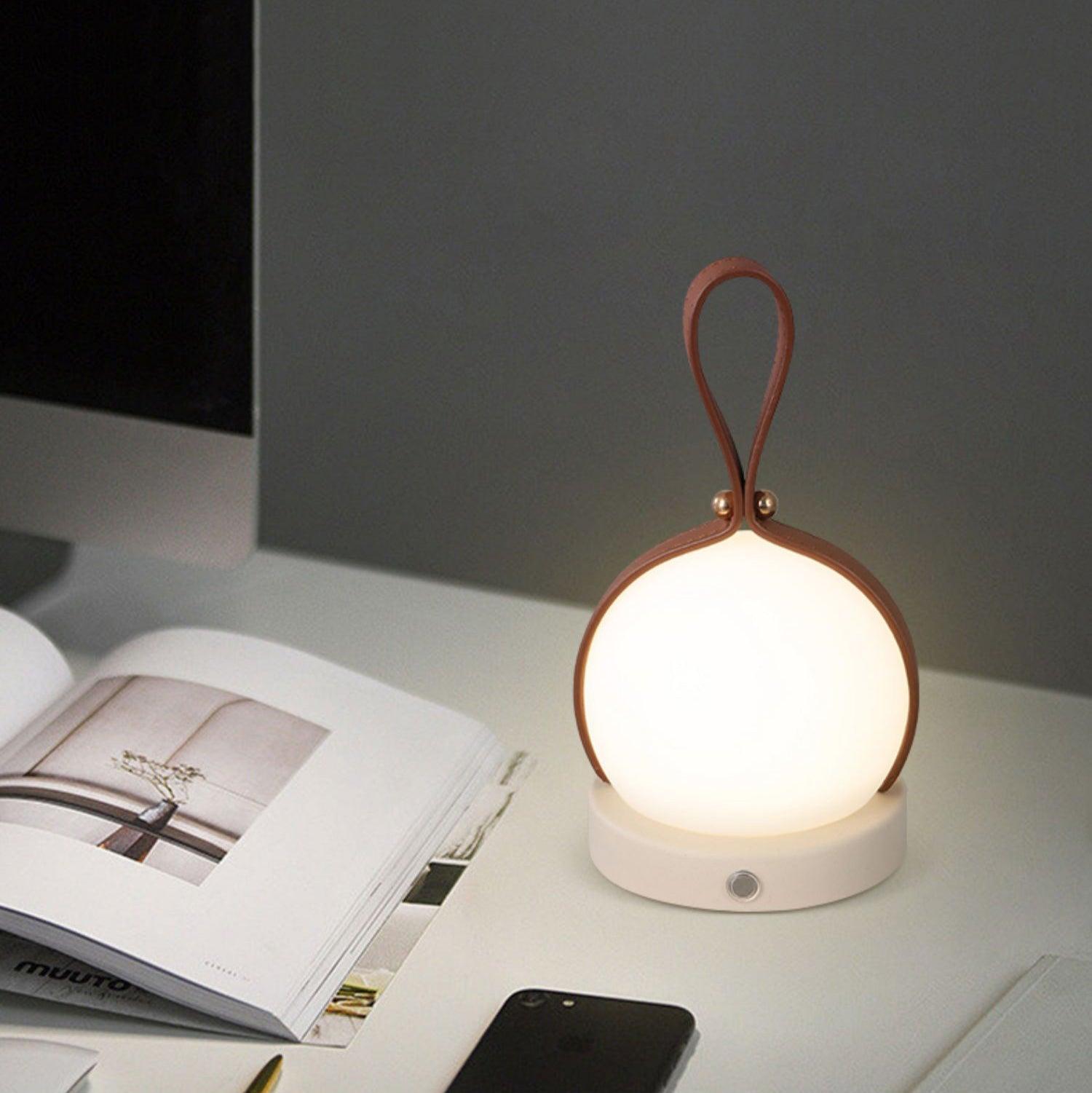 Orbitan Leather Table Lamp - Letslighting