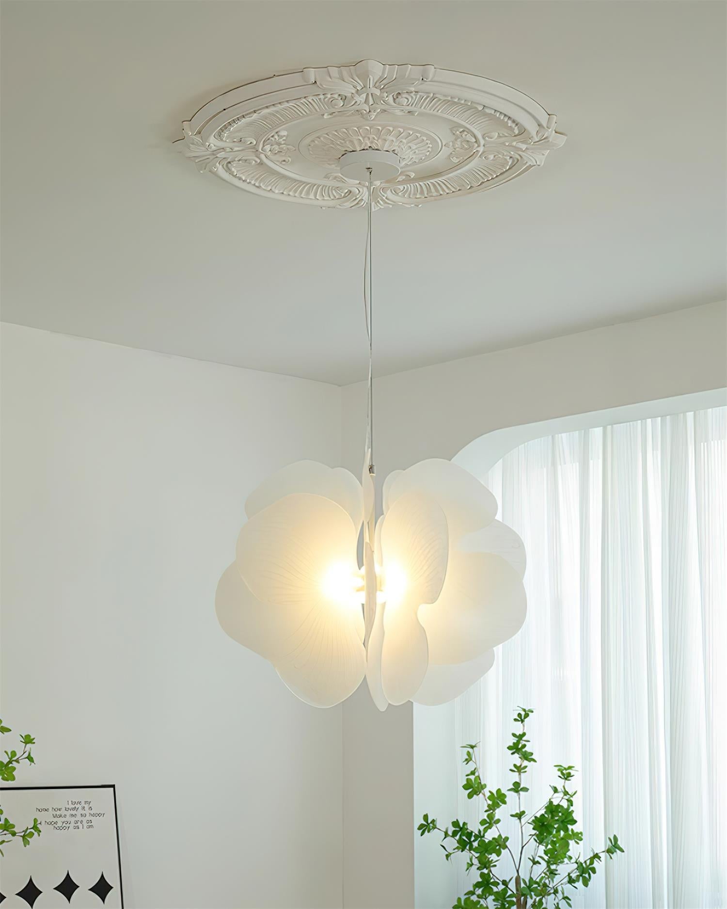 Bolide Pendant Lamp Petal Floral Organic - Letslighting