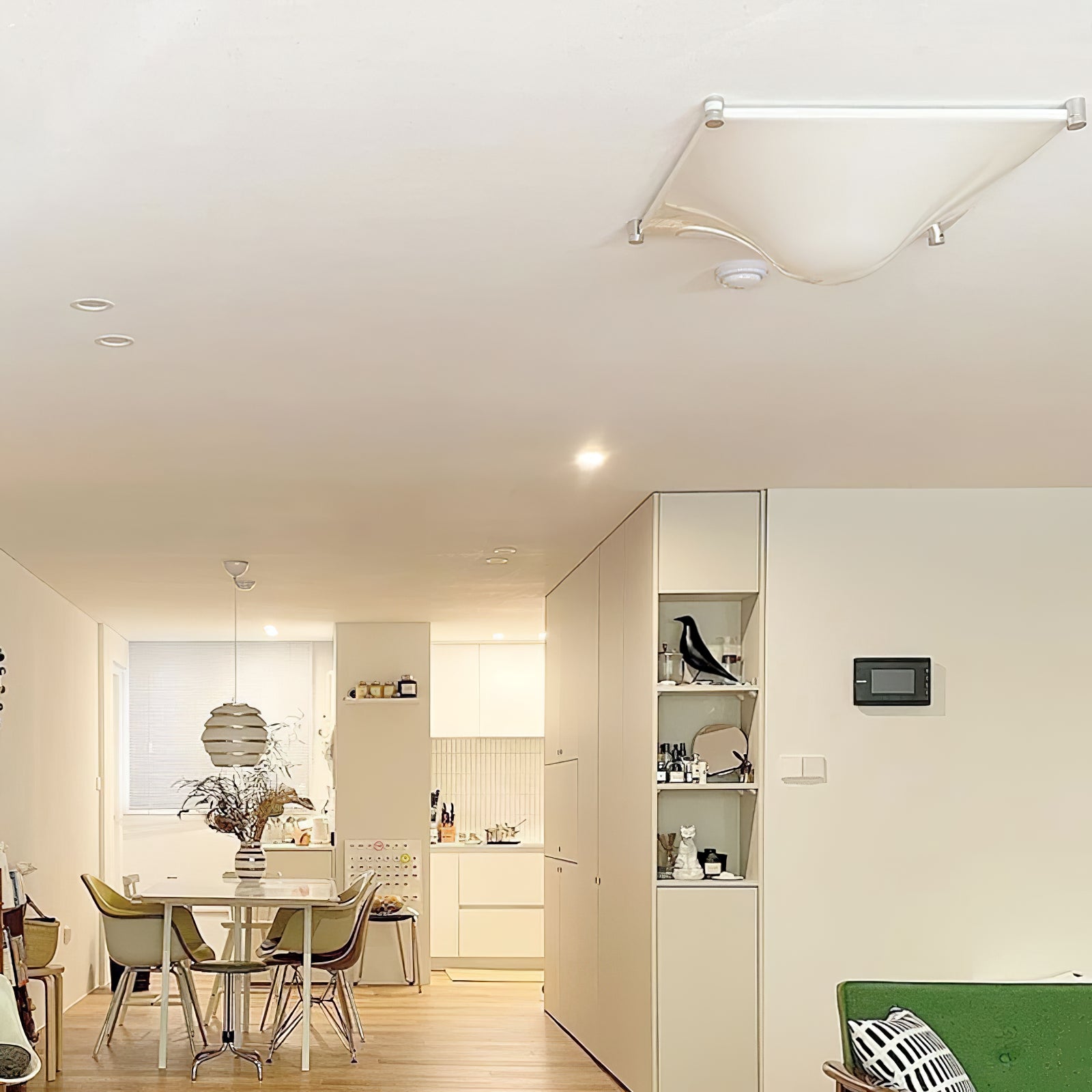 Bolla Ceiling Light Soft White Curves Elegant - Letslighting