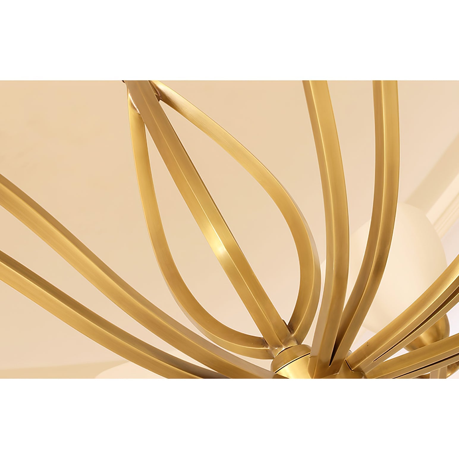 Dvaluvyj Postmodern Luxury Brass Glass Chandelier - Letslighting