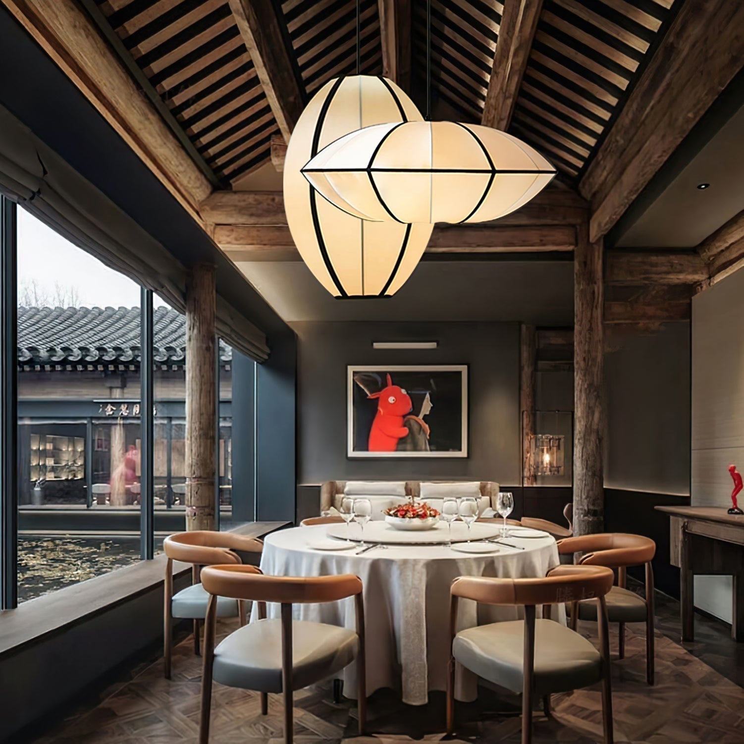 Daphne Modern Fabric Pendant Lamp - Letslighting