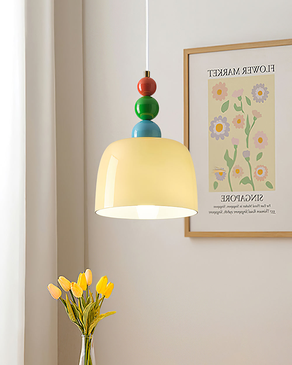 Pavine Colorful Beaded Plug-In Pendant Lamp - Letslighting