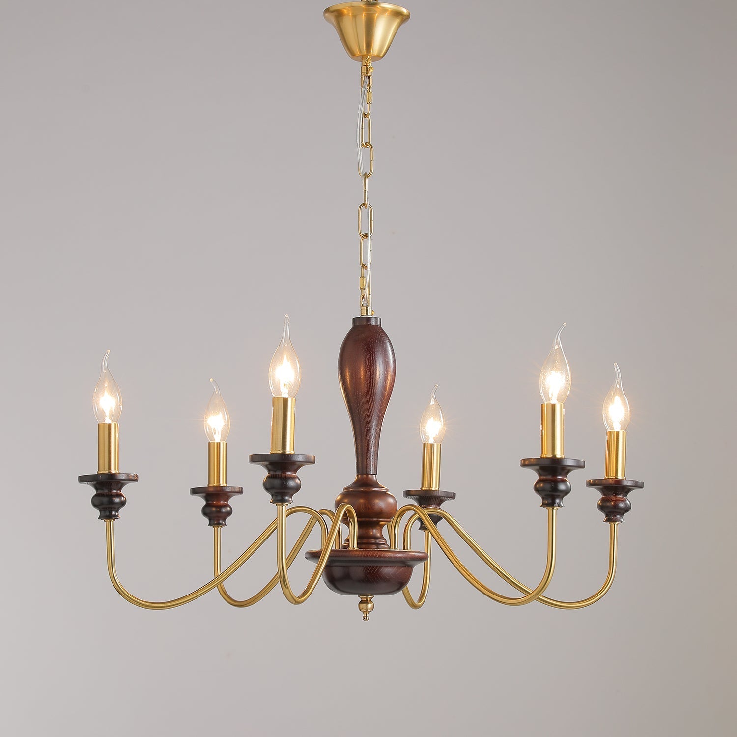 Ilvenan Traditional Elegance Vintage Wood Chandelier - Letslighting