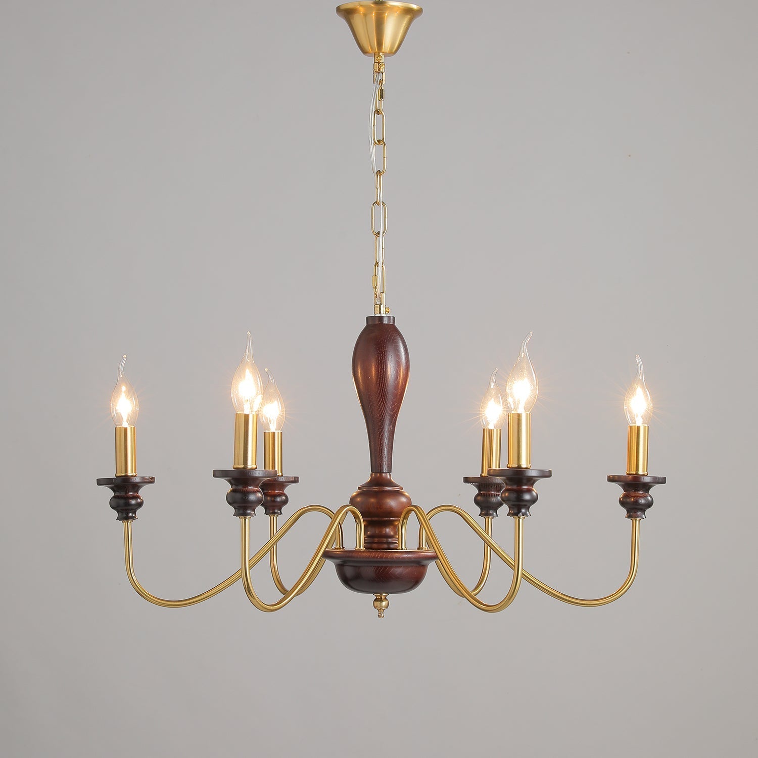 Ilvenan Traditional Elegance Vintage Wood Chandelier - Letslighting