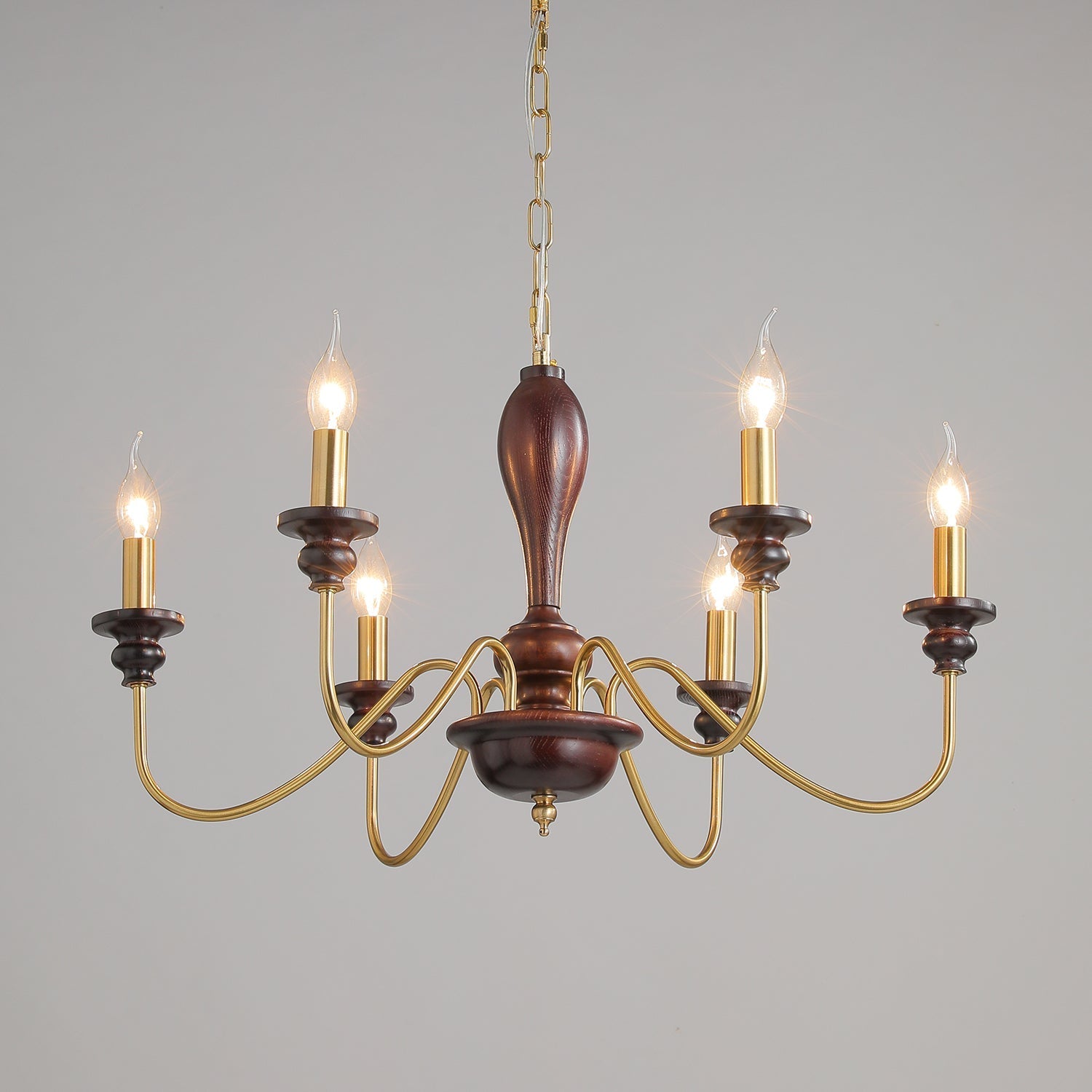 Ilvenan Traditional Elegance Vintage Wood Chandelier - Letslighting