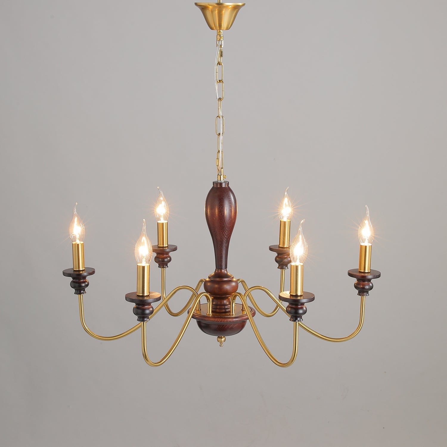 Ilvenan Traditional Elegance Vintage Wood Chandelier - Letslighting