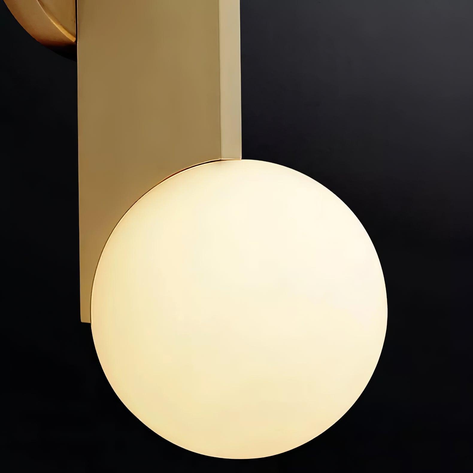 Lustra Wall Lamp Glass Globe Sculptural - Letslighting