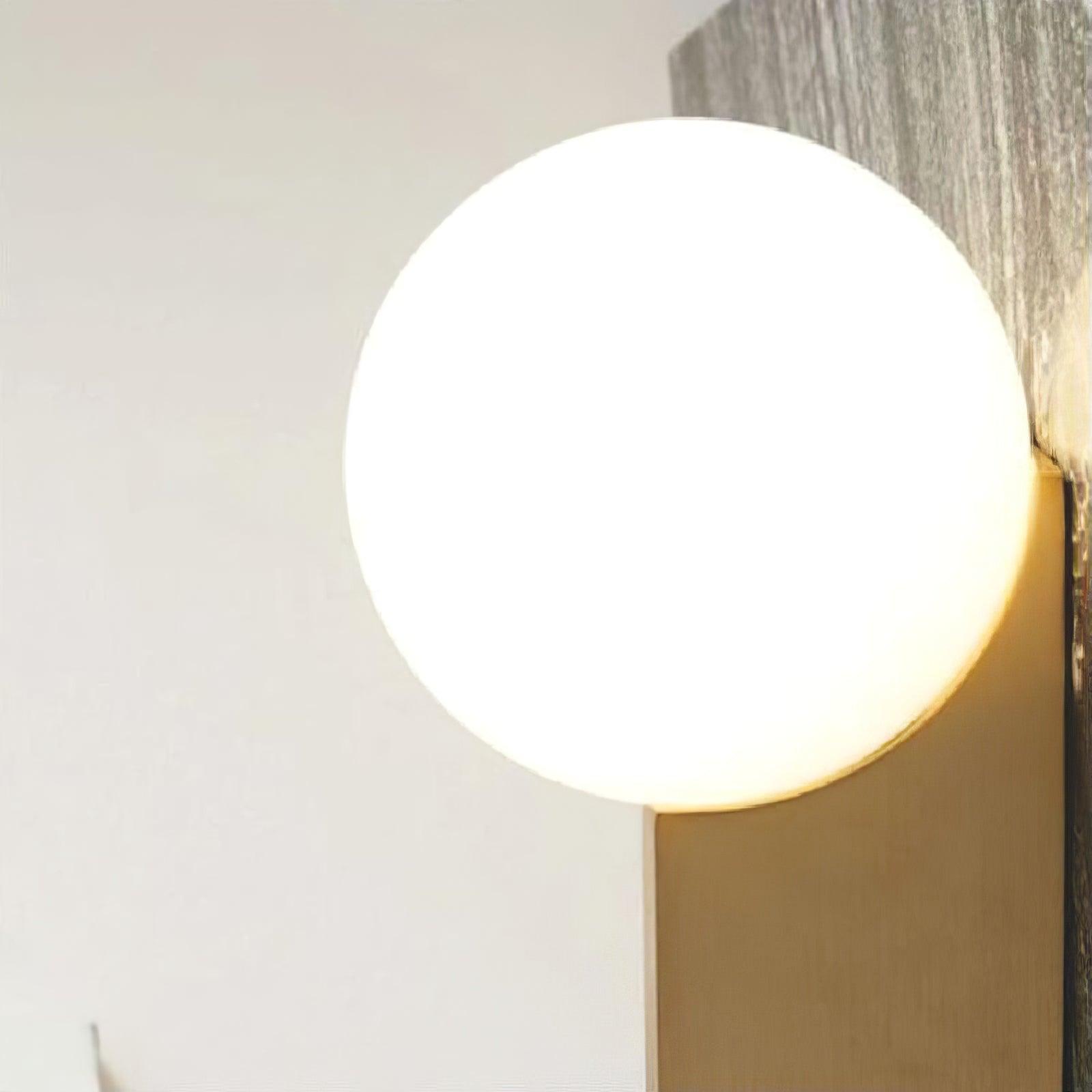 Lustra Wall Lamp Glass Globe Sculptural - Letslighting