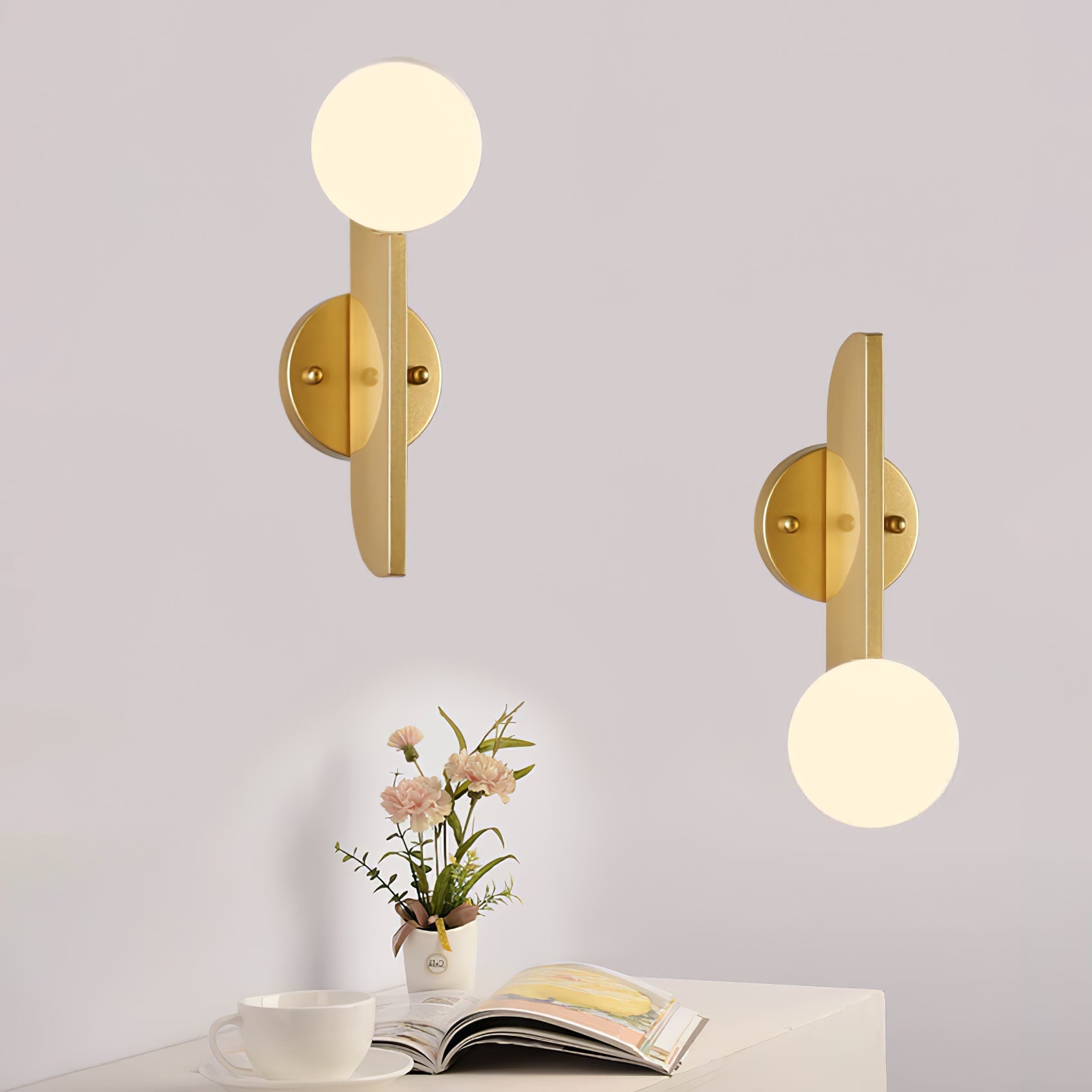 Lustra Wall Lamp Glass Globe Sculptural - Letslighting