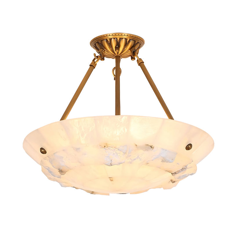 Bowl Pendant Lamp Alabaster Elegance - Letslighting